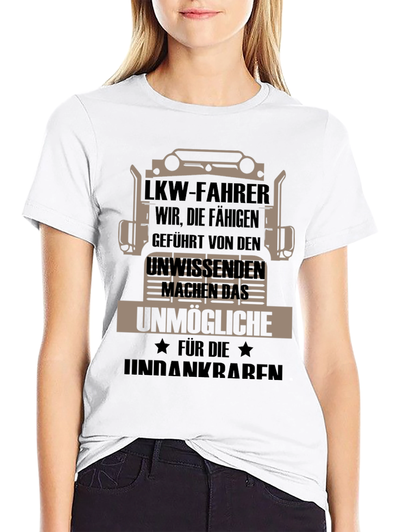 Truck Driver T-Shirt -  German Humor Graphic Tee