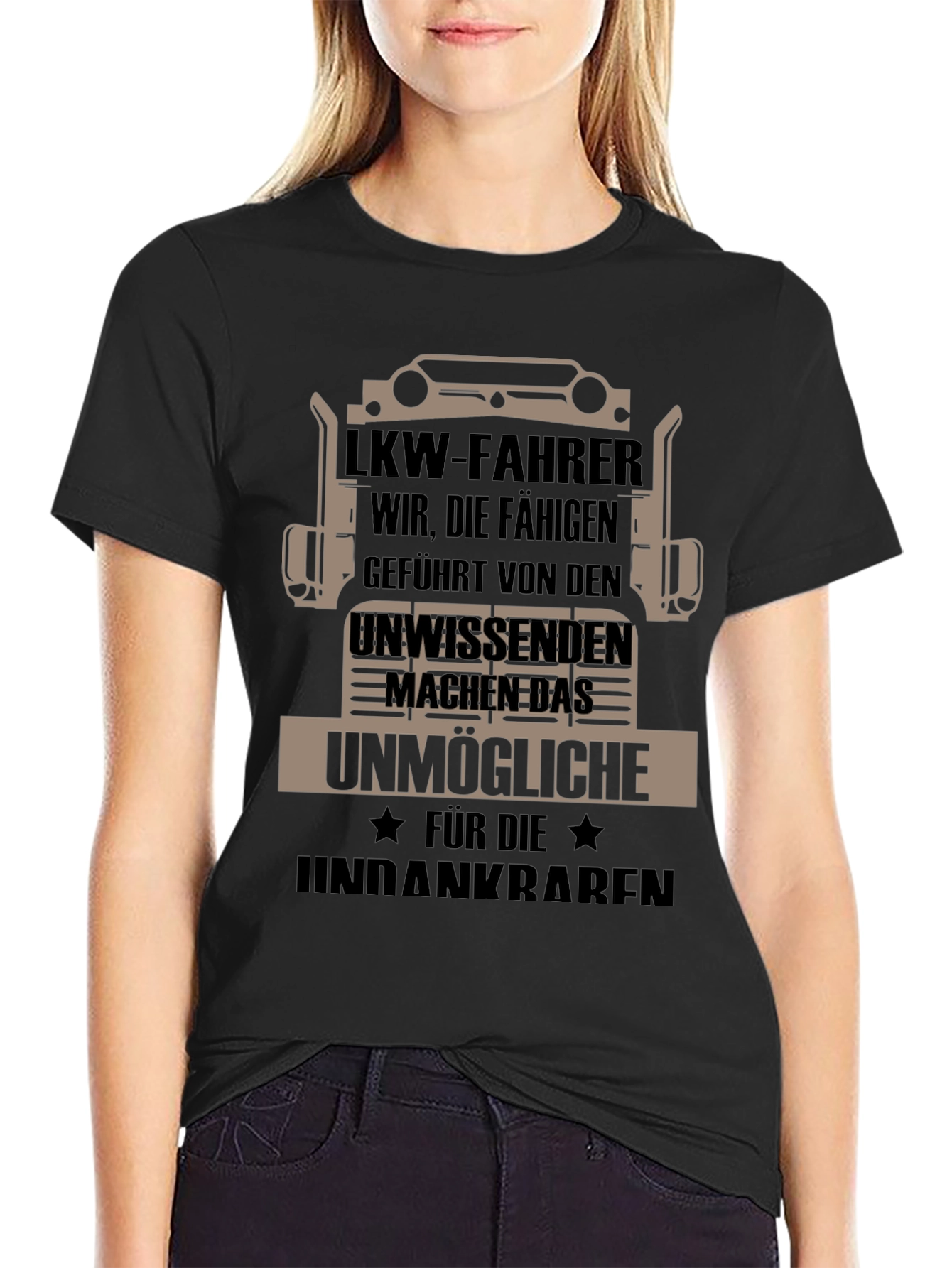 Truck Driver T-Shirt -  German Humor Graphic Tee