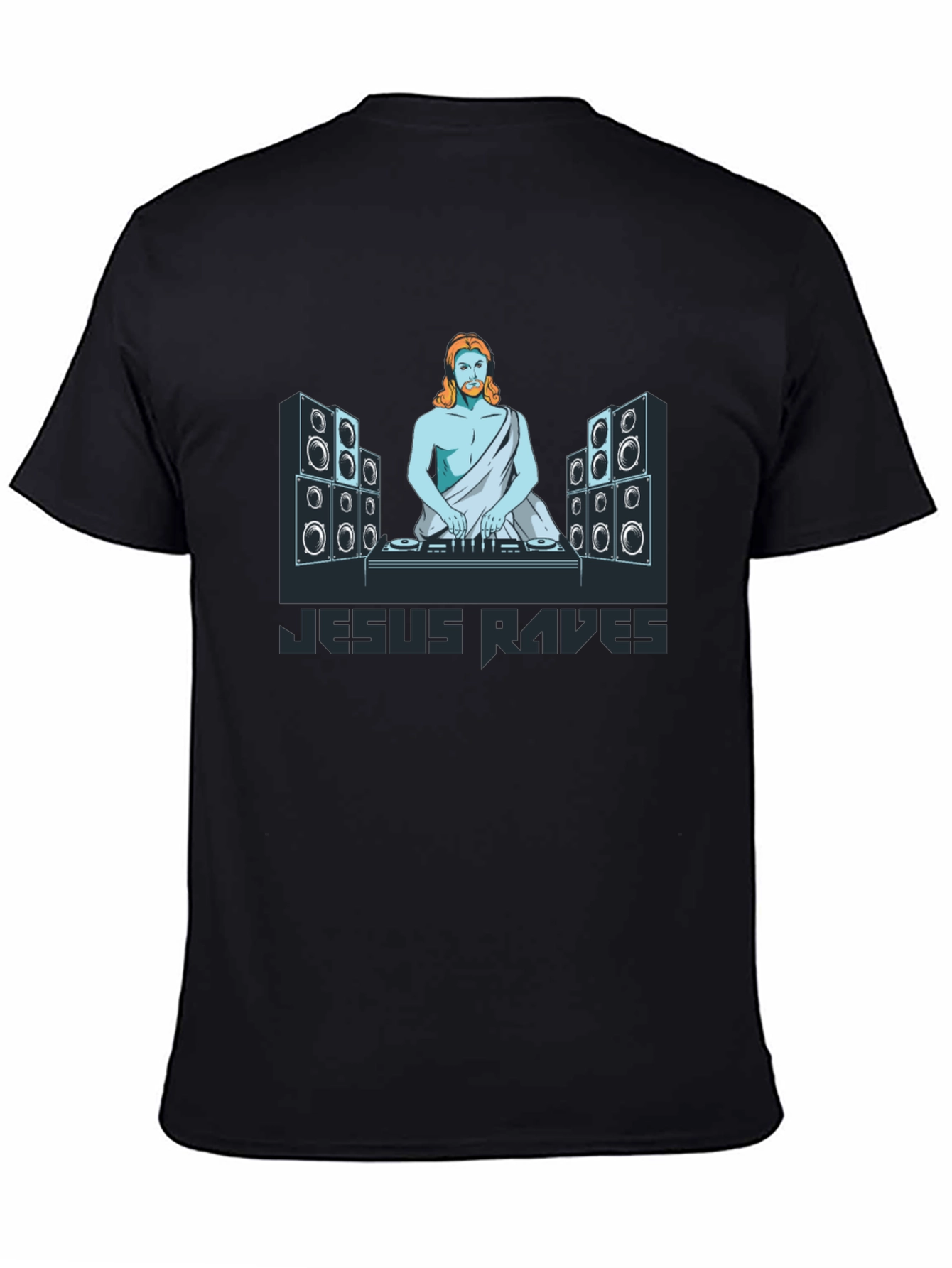 Jesus Raves Black T-Shirt