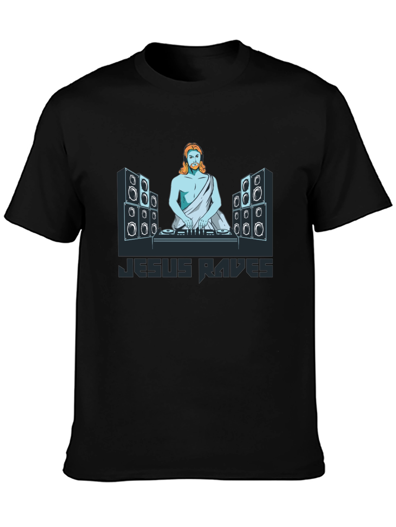 Jesus Raves Black T-Shirt
