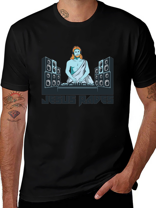 Jesus Raves Black T-Shirt