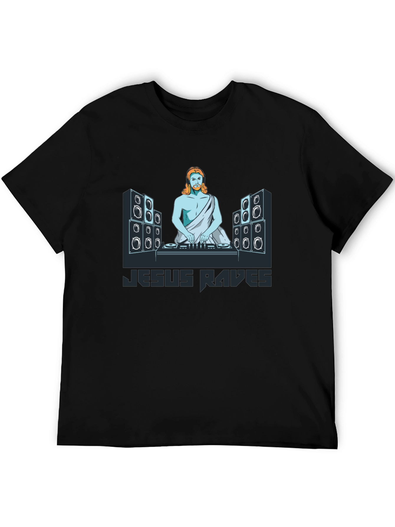 Jesus Raves Black T-Shirt