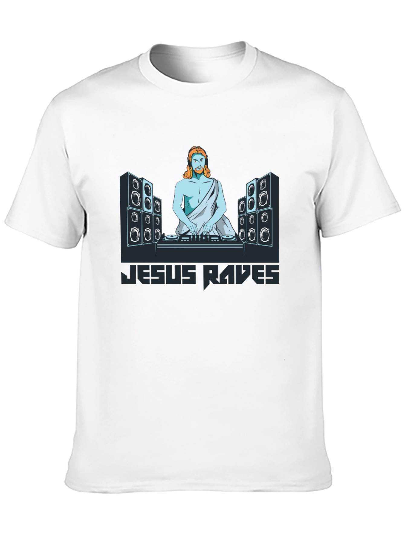 Jesus Raves Black T-Shirt