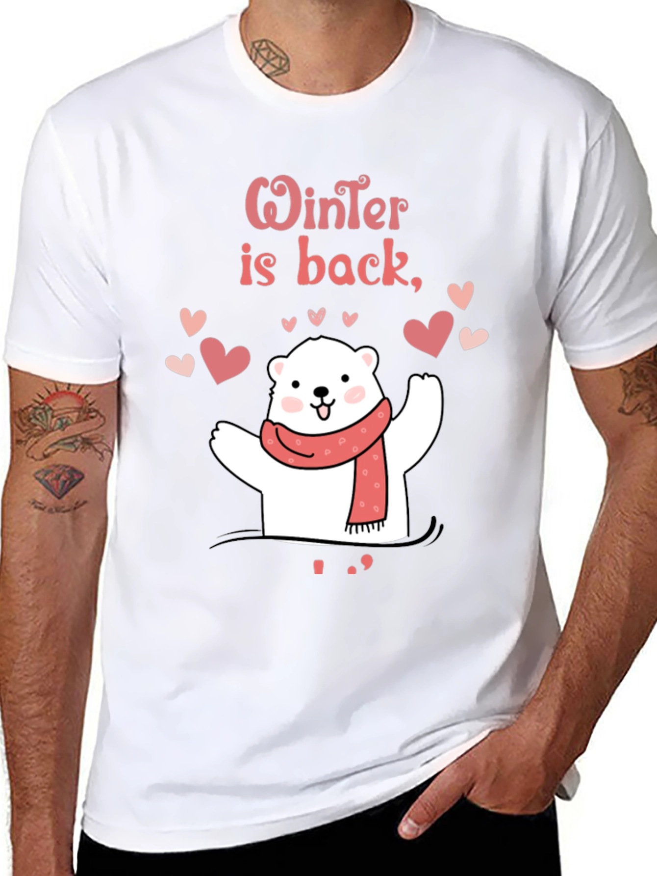 Winter Is Back Polar Bear T-Shirt