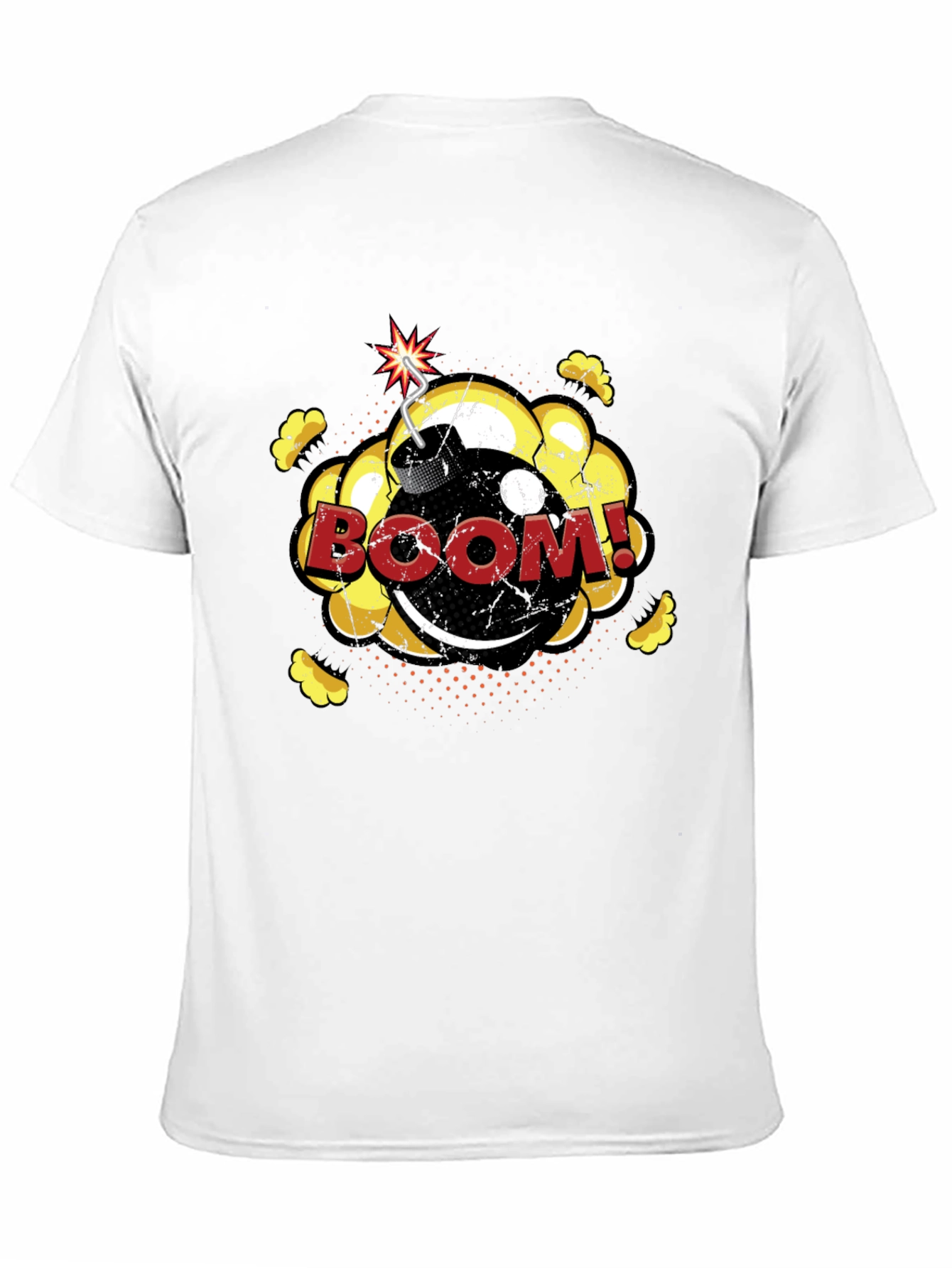 Boom Graphic T-Shirt - Fun Comic Style Black Tee