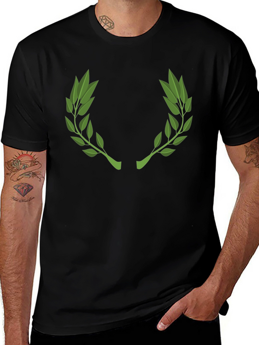 Classic Laurel Wreath Black Graphic Tee