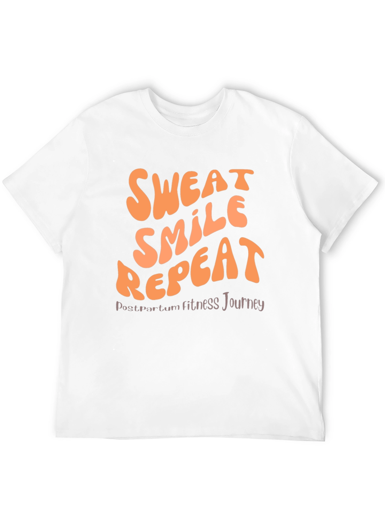 Sweat Smile Repeat Postpartum Fitness T-Shirt