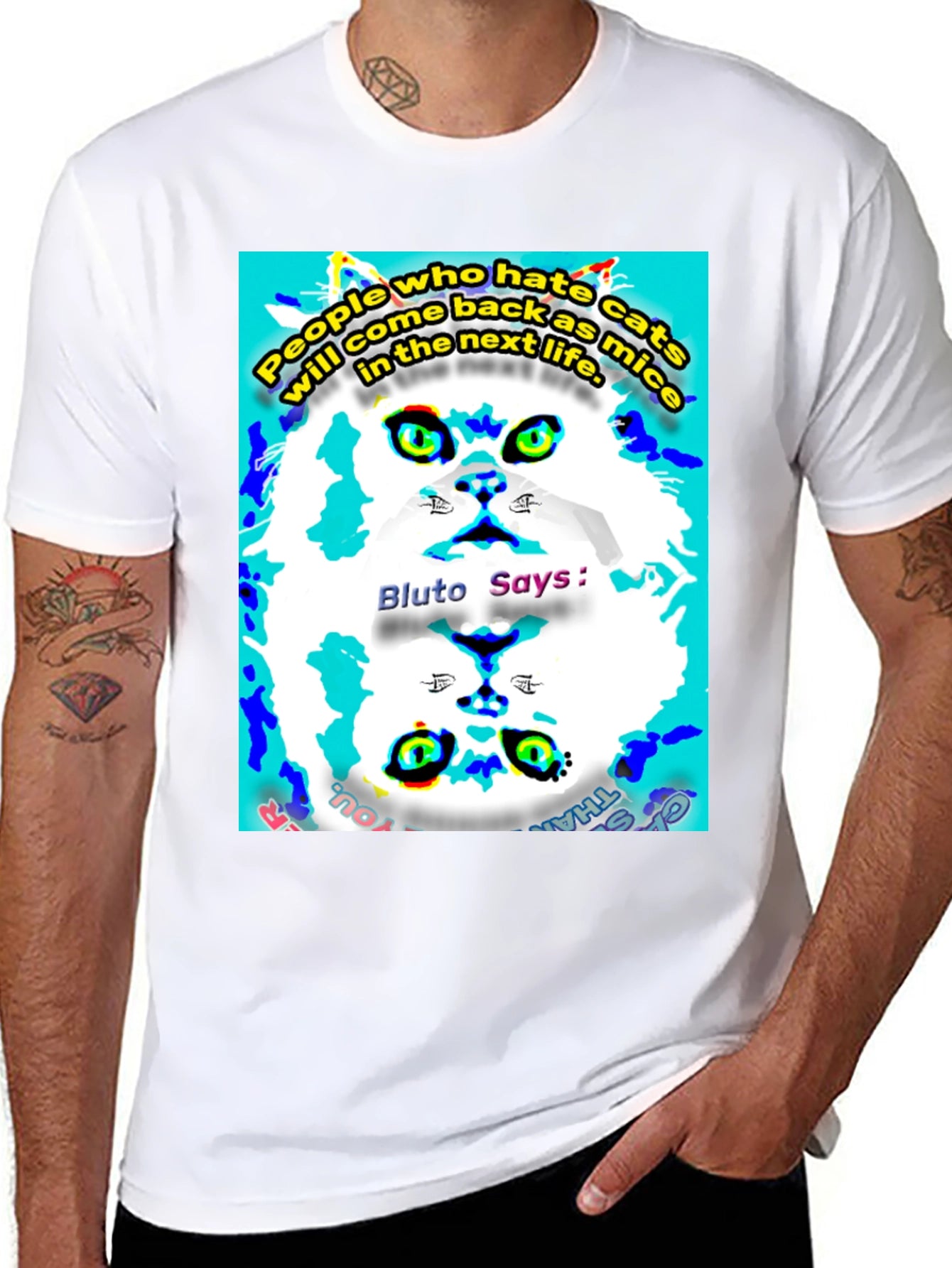 Funny Cat Graphic T-Shirt