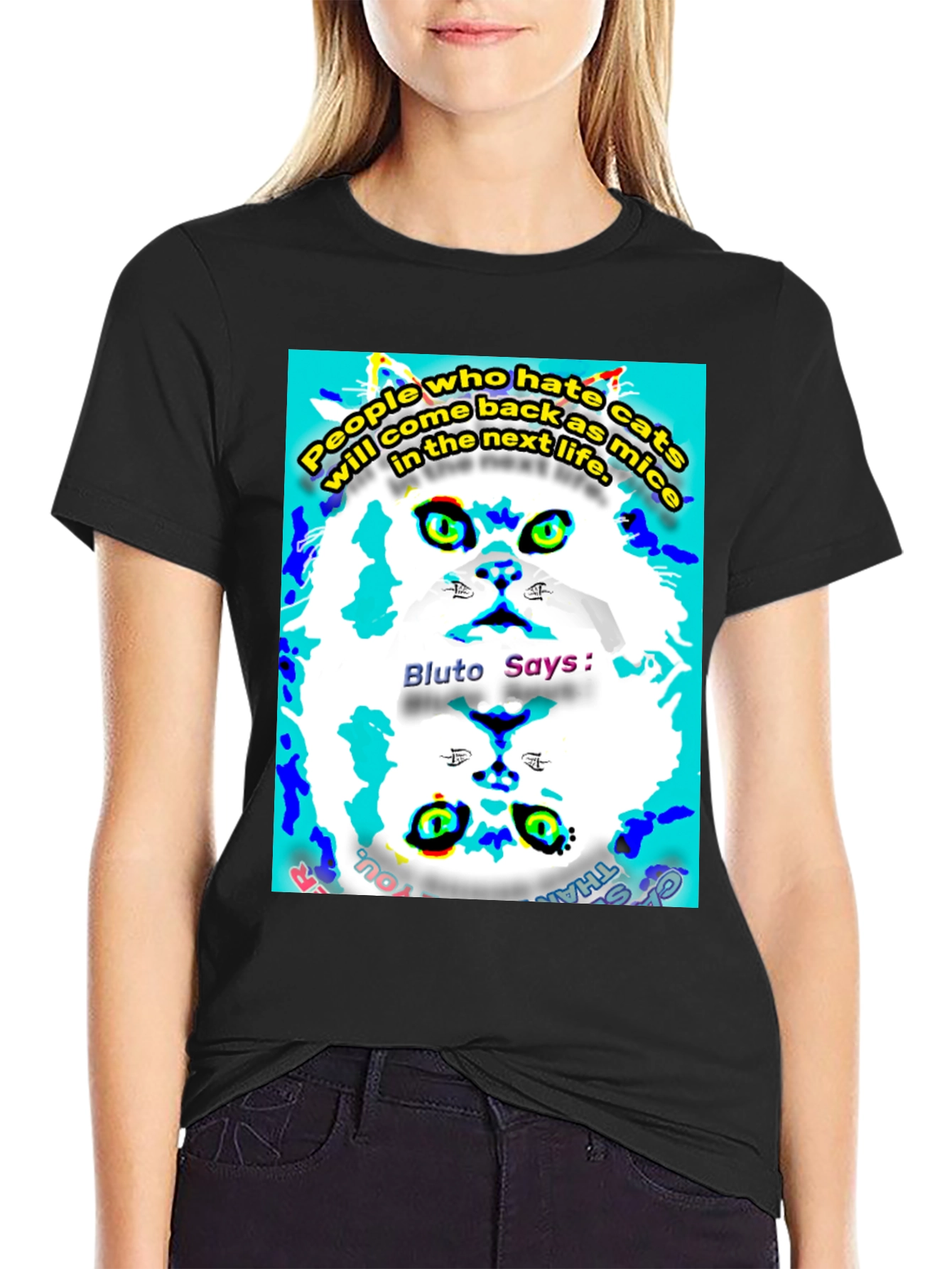Funny Cat Graphic T-Shirt