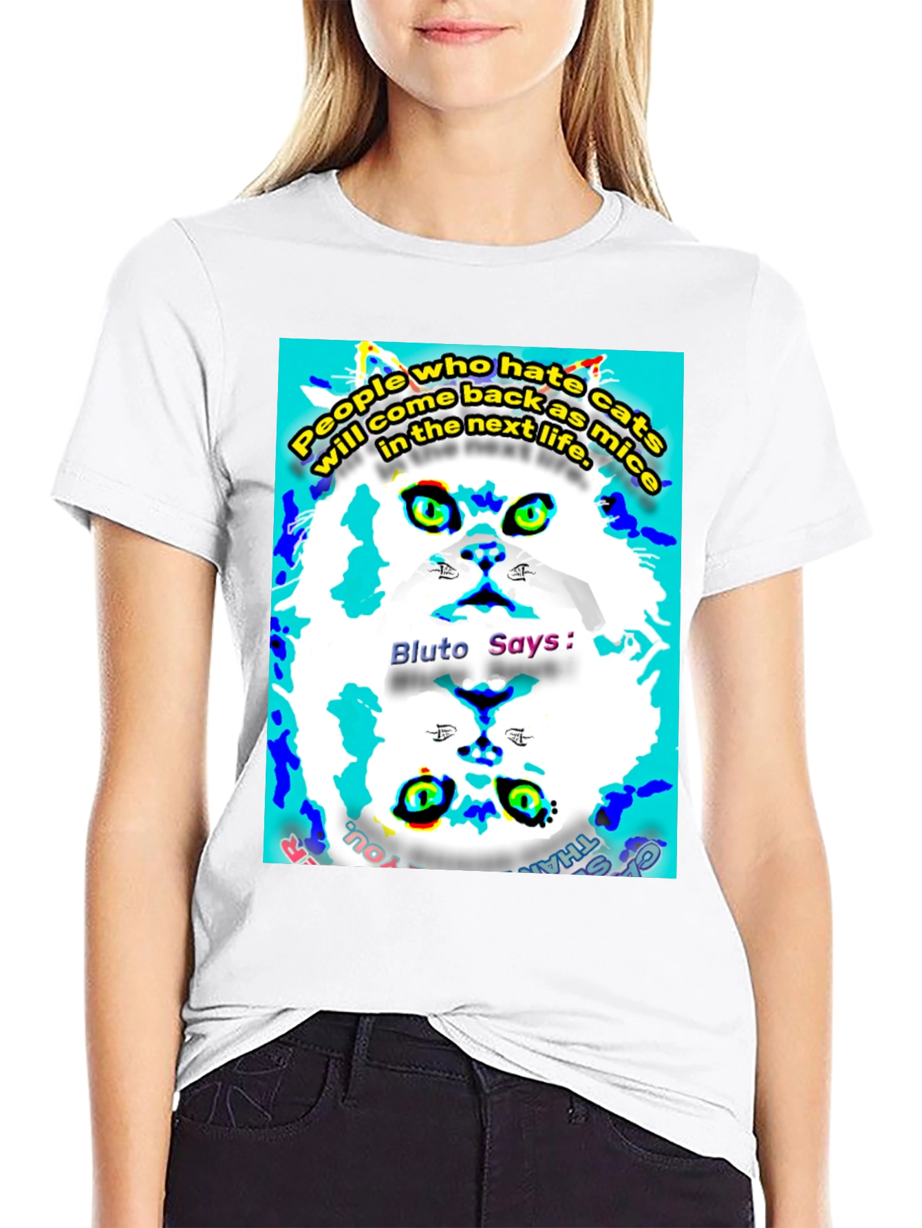 Funny Cat Graphic T-Shirt