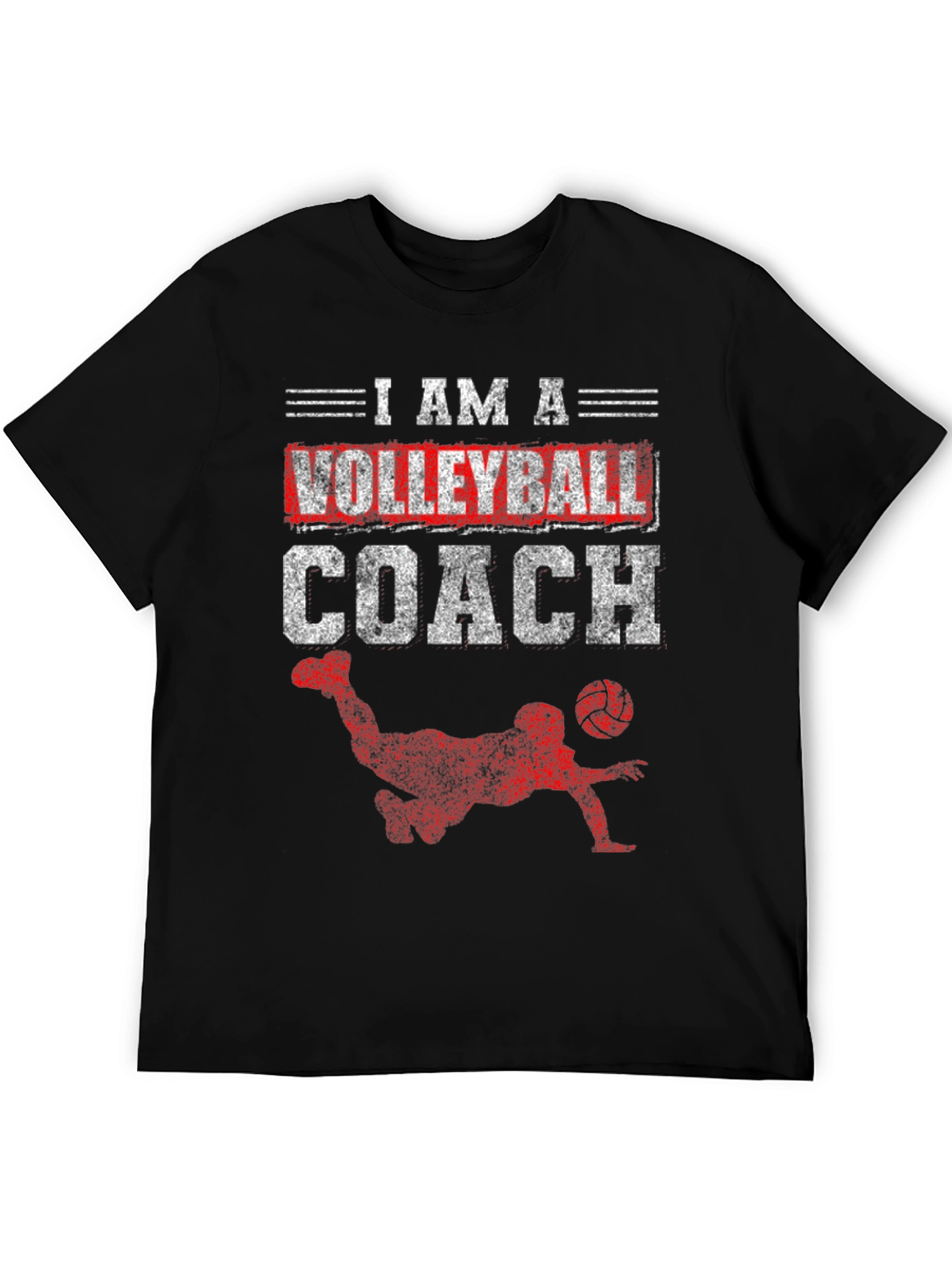 Volleyball Coach Graphic T-Shirt - Sporty Design