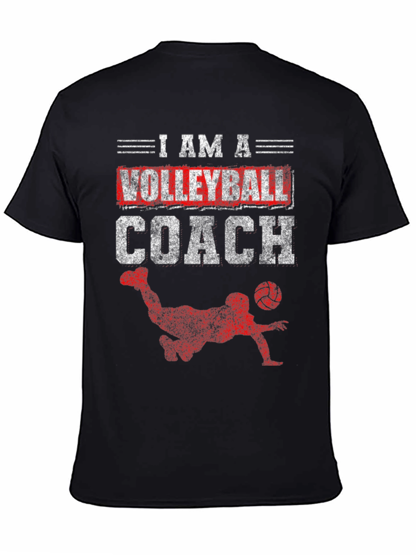 Volleyball Coach Graphic T-Shirt - Sporty Design