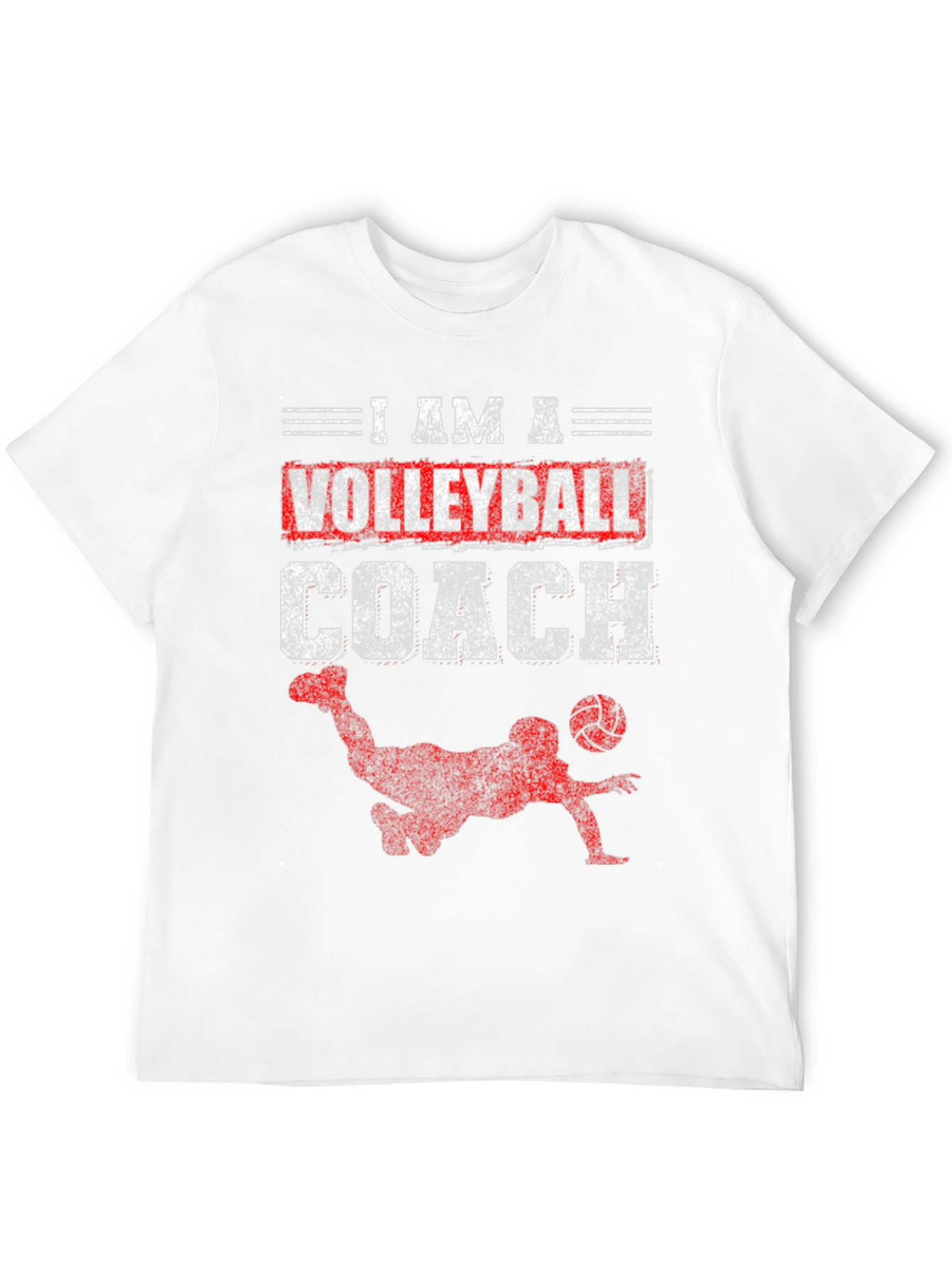 Volleyball Coach Graphic T-Shirt - Sporty Design