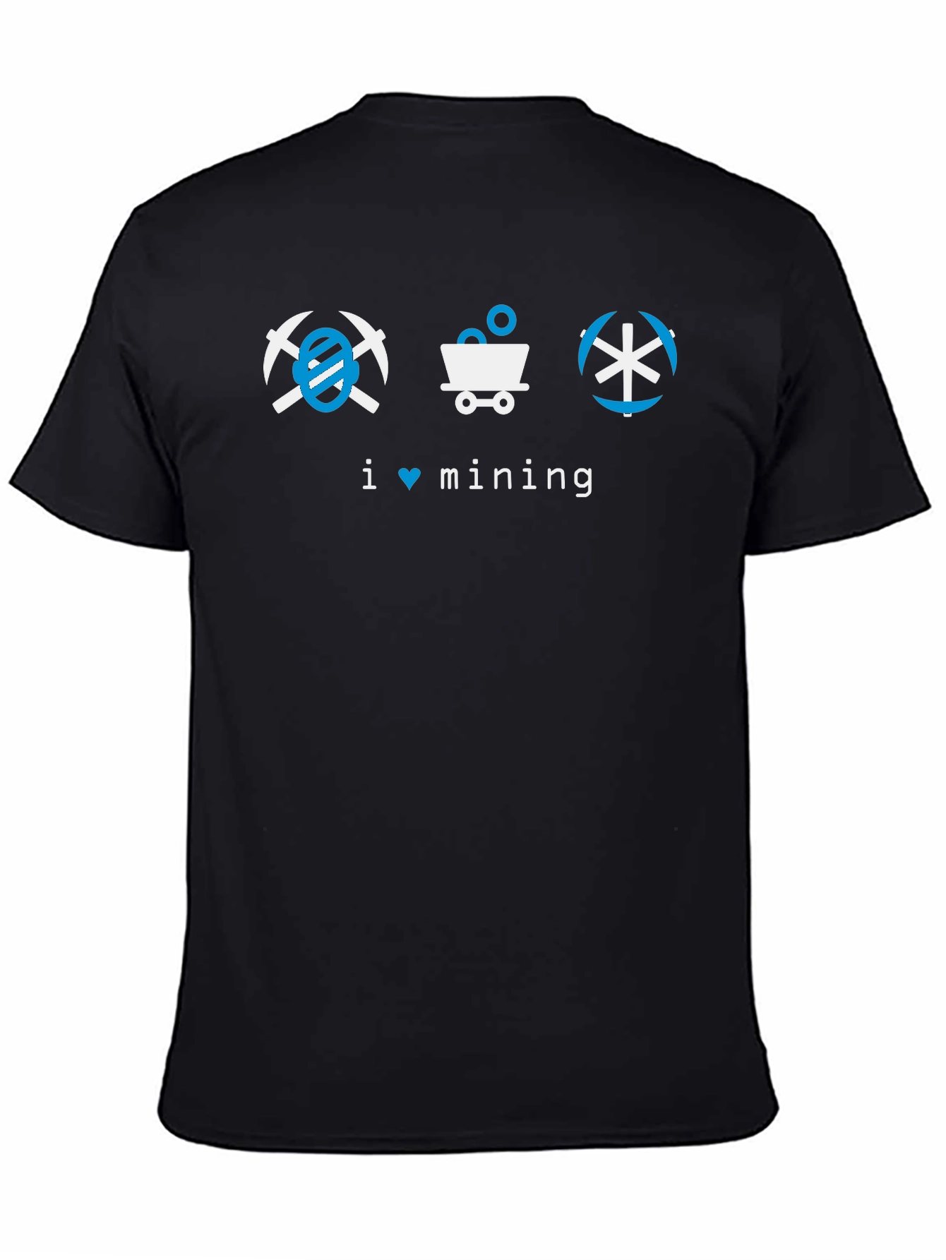 I Love Mining Black Graphic T-Shirt