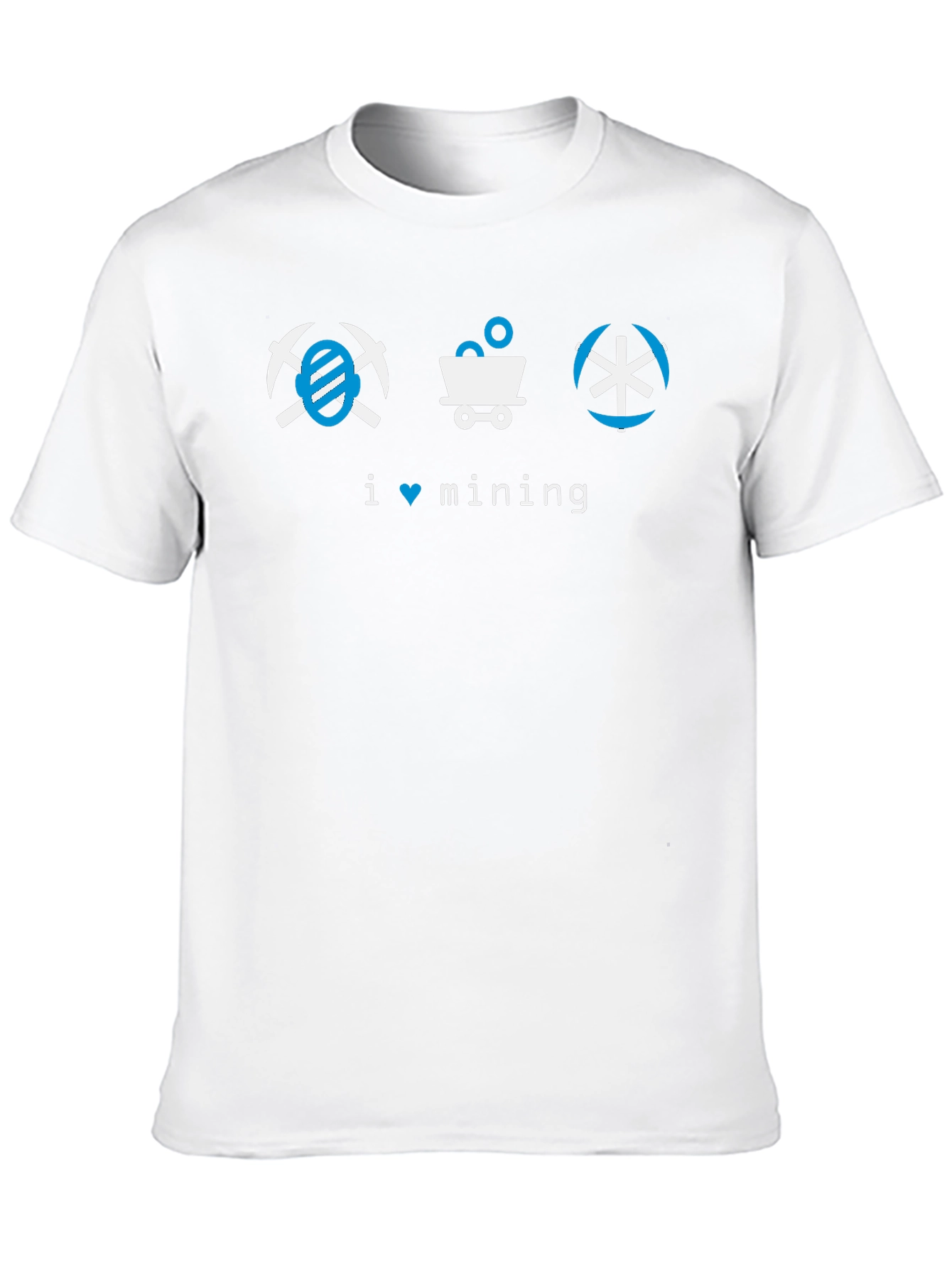 I Love Mining Black Graphic T-Shirt