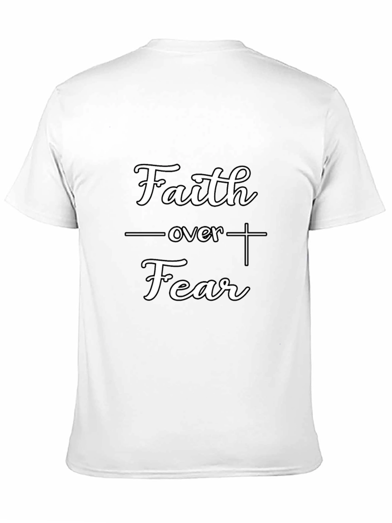 Faith Over Fear Christian T-Shirt - Black