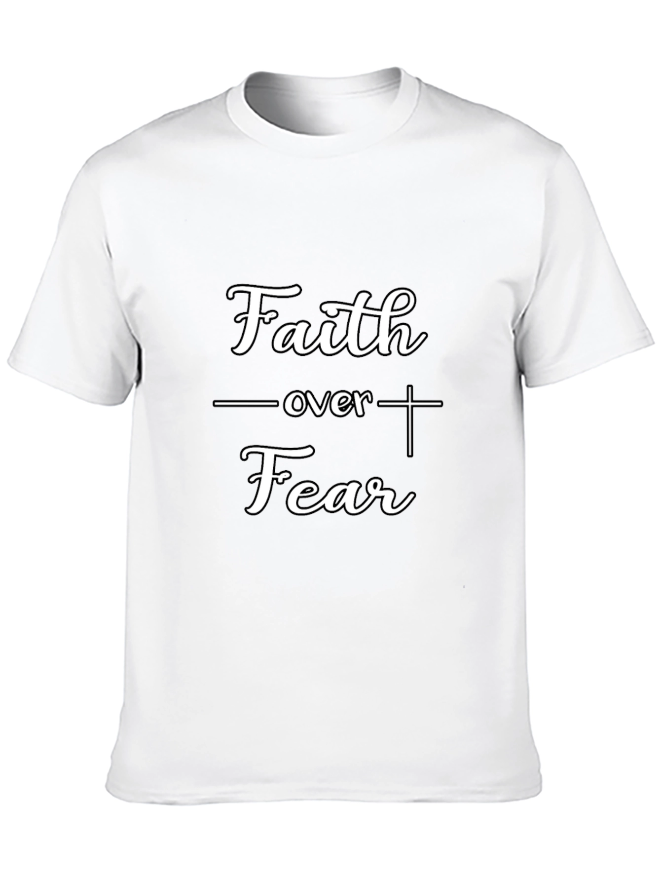 Faith Over Fear Christian T-Shirt - Black