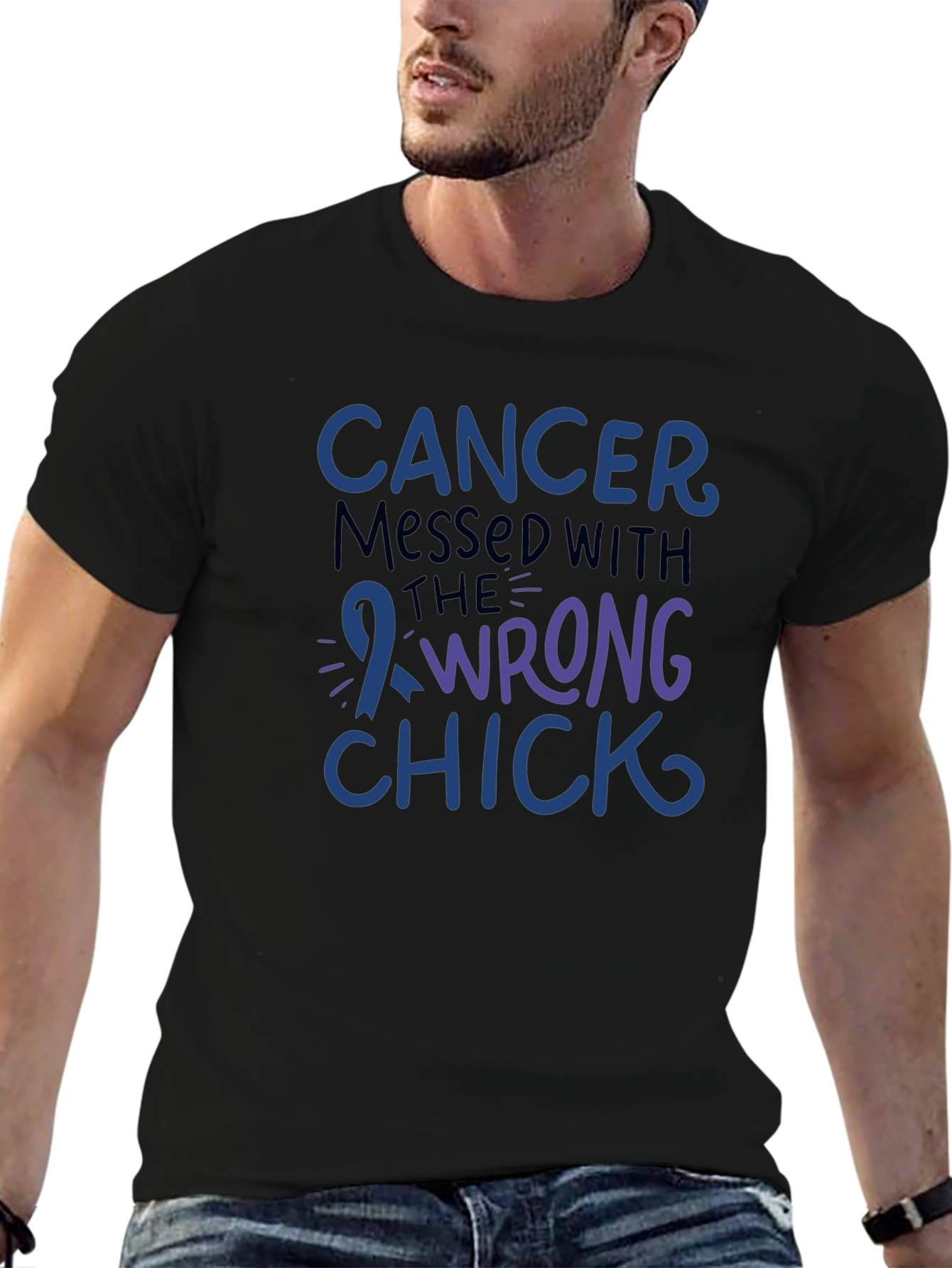 Cancer Messed With The Wrong Chick T-Shirt