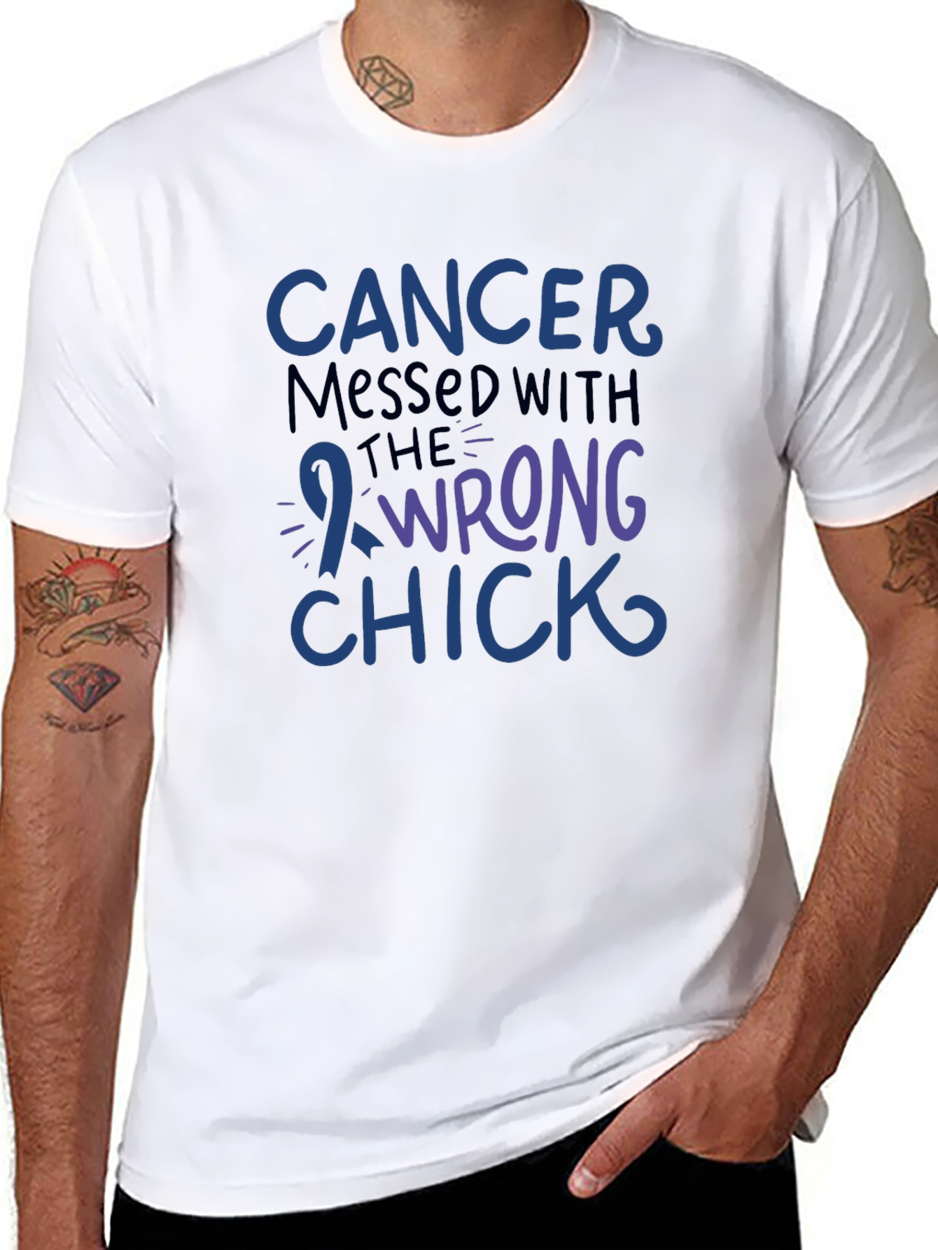 Cancer Messed With The Wrong Chick T-Shirt