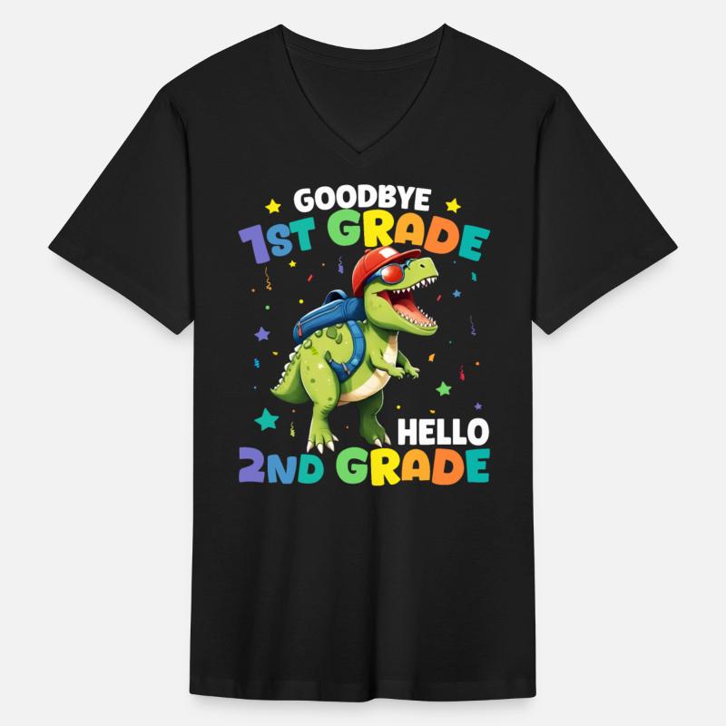 Goodbye 2nd Grade Graduation Dinosaur T rex Boys