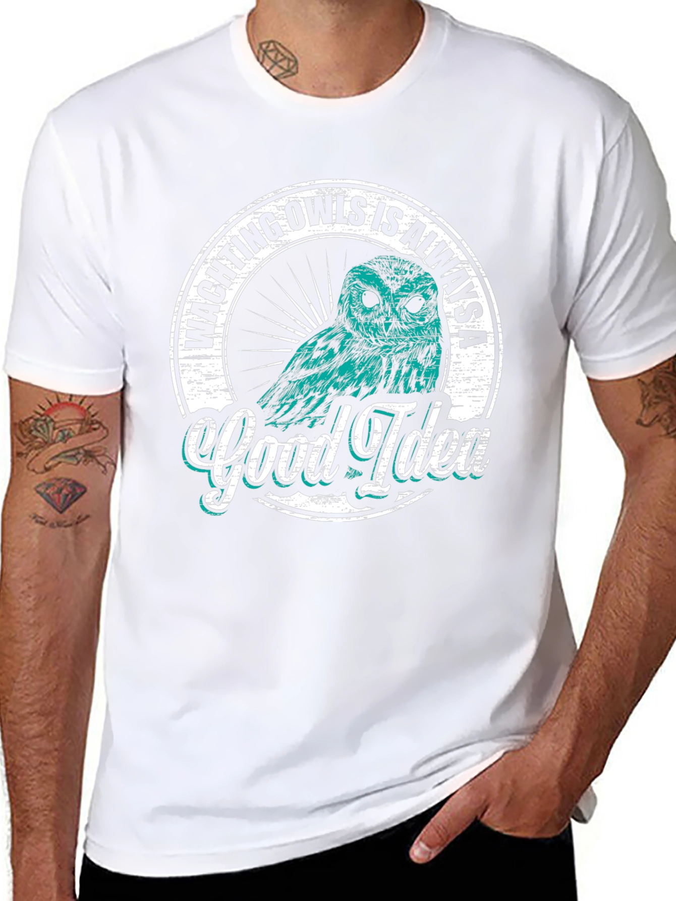 Owl Watching Good Idea Graphic T-Shirt