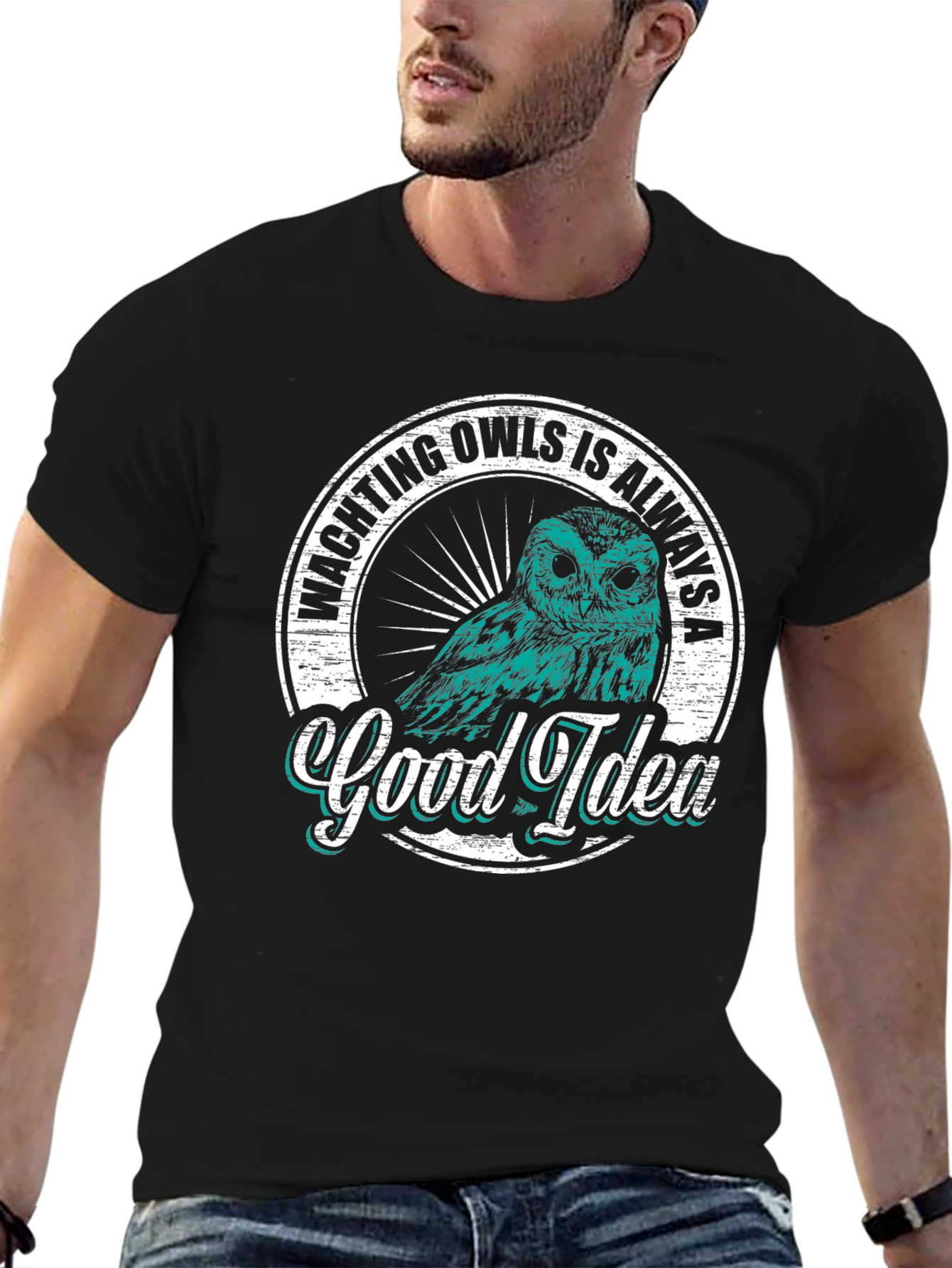 Owl Watching Good Idea Graphic T-Shirt