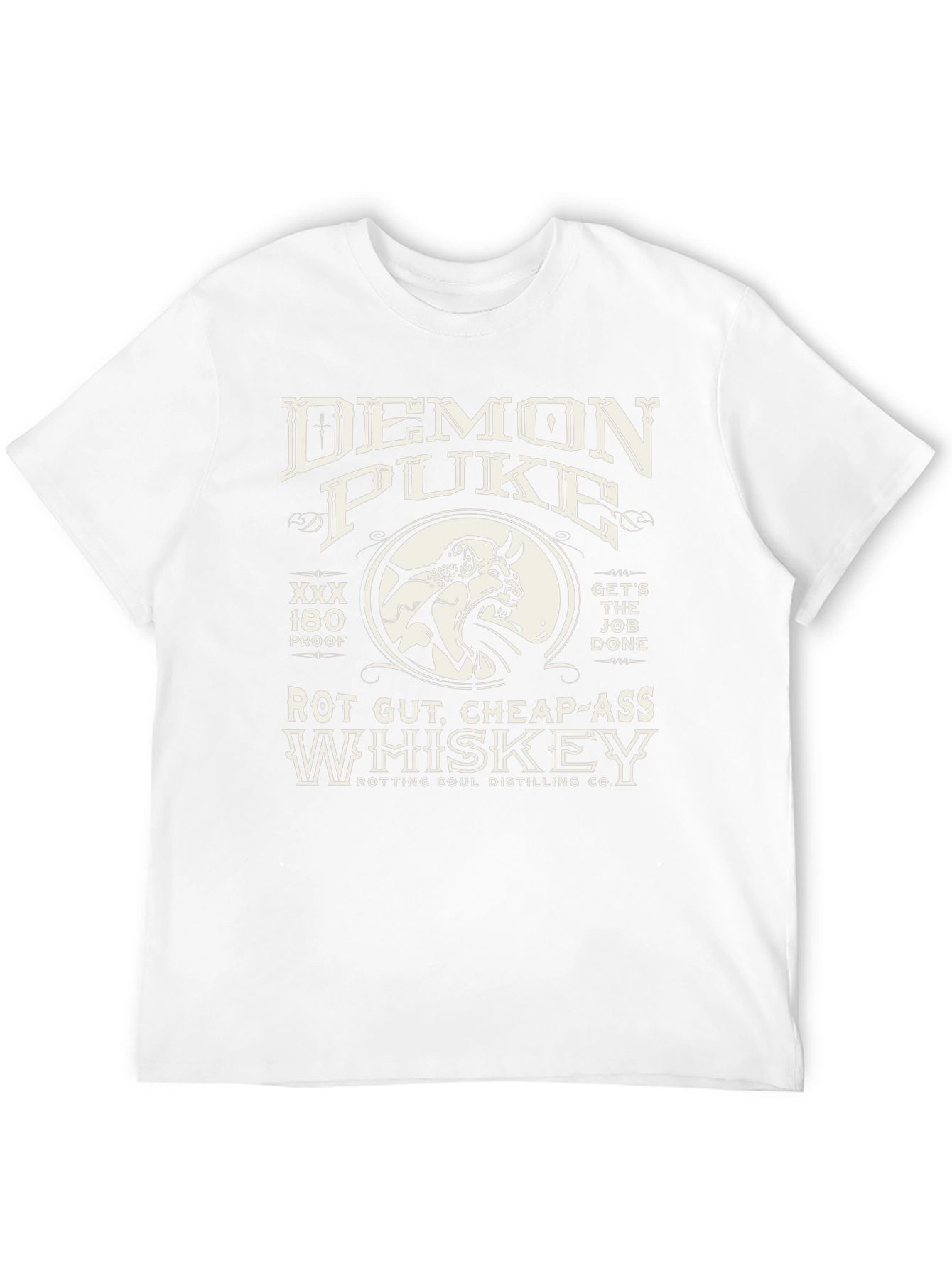 Demon Puke Whiskey Graphic T-Shirt