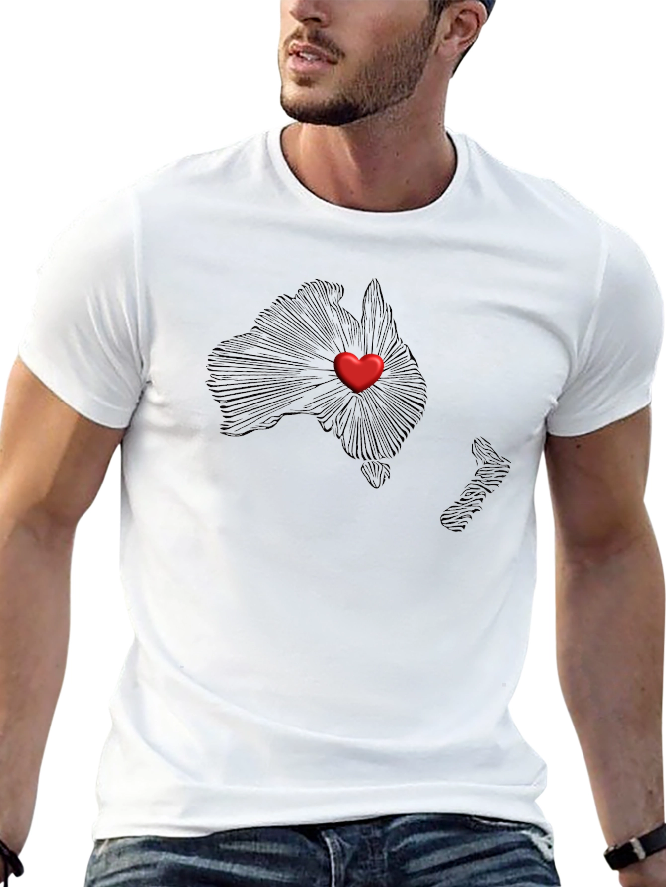 Australia Love Heart T-Shirt