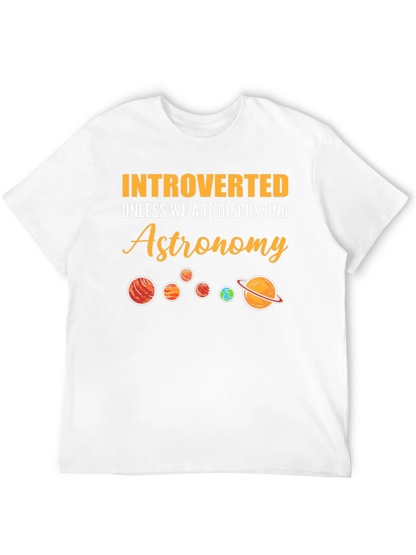 Introverted Astronomy Planets Graphic T-Shirt
