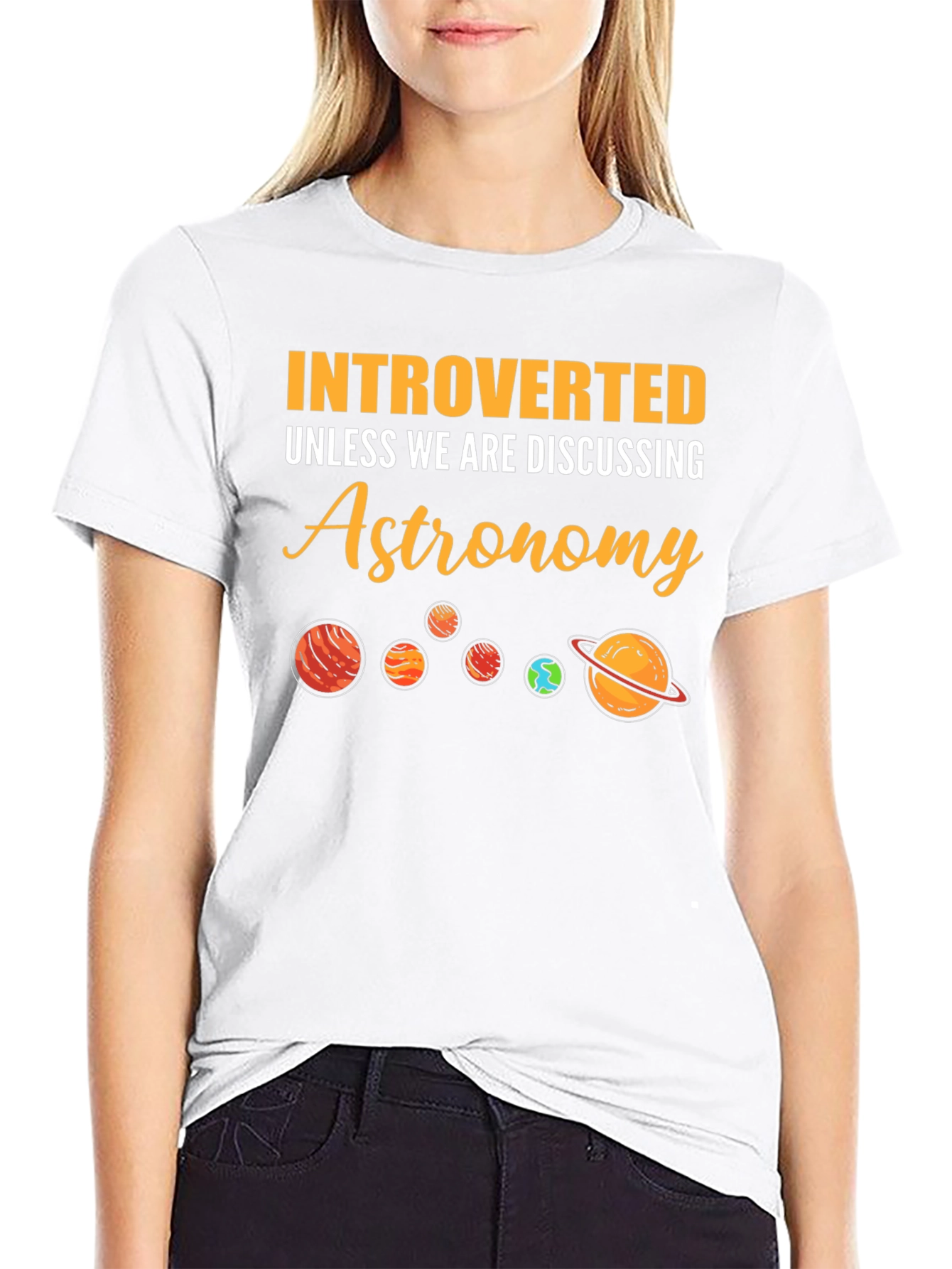 Introverted Astronomy Planets Graphic T-Shirt