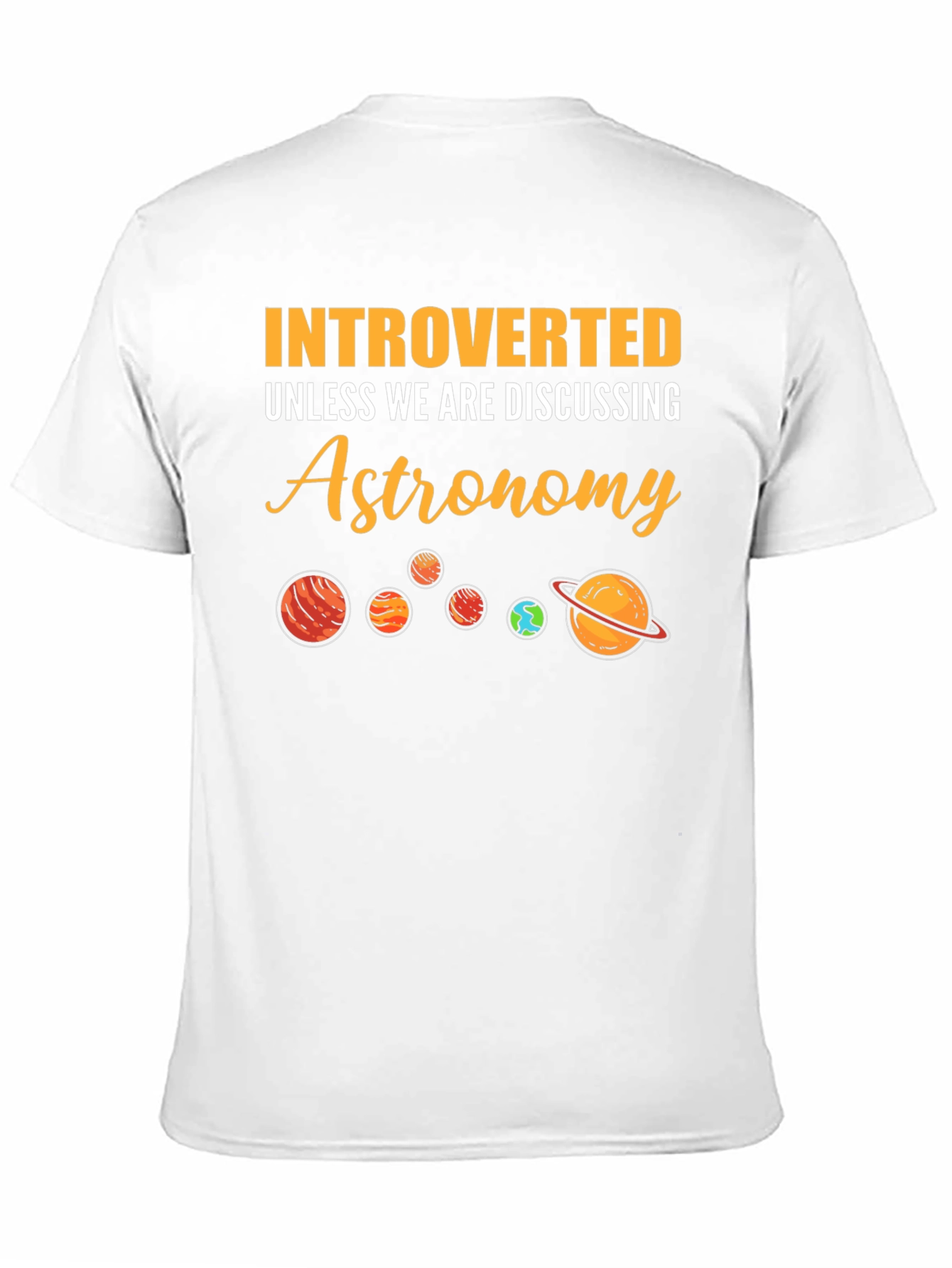 Introverted Astronomy Planets Graphic T-Shirt