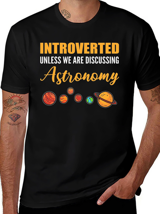 Introverted Astronomy Planets Graphic T-Shirt