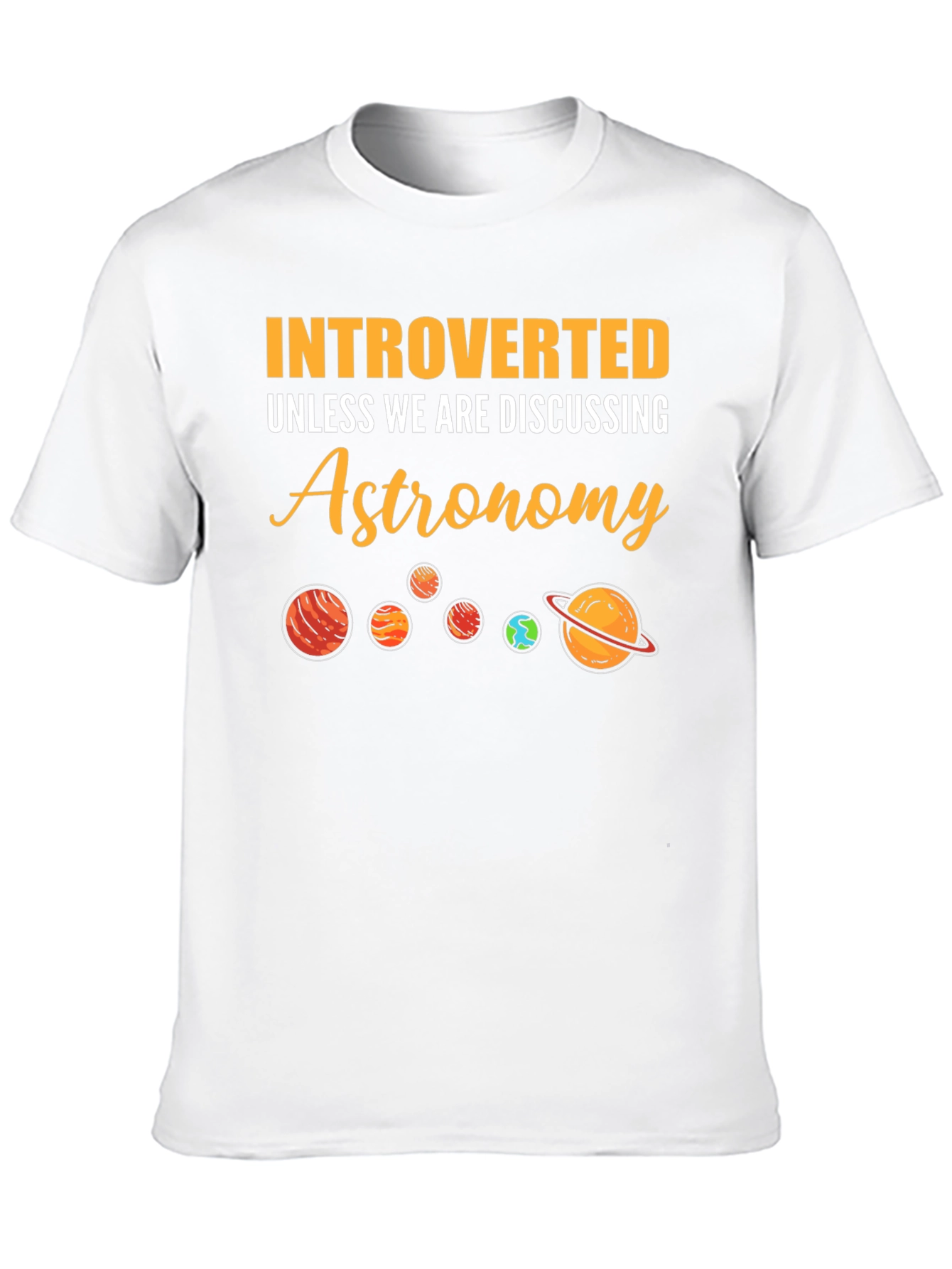 Introverted Astronomy Planets Graphic T-Shirt