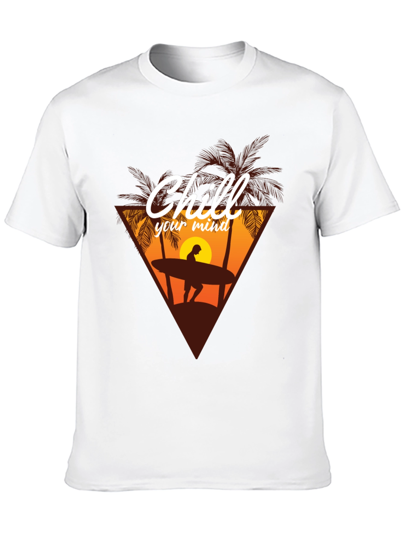 Chill Your Mind T-Shirt - Surfer Graphic Tee