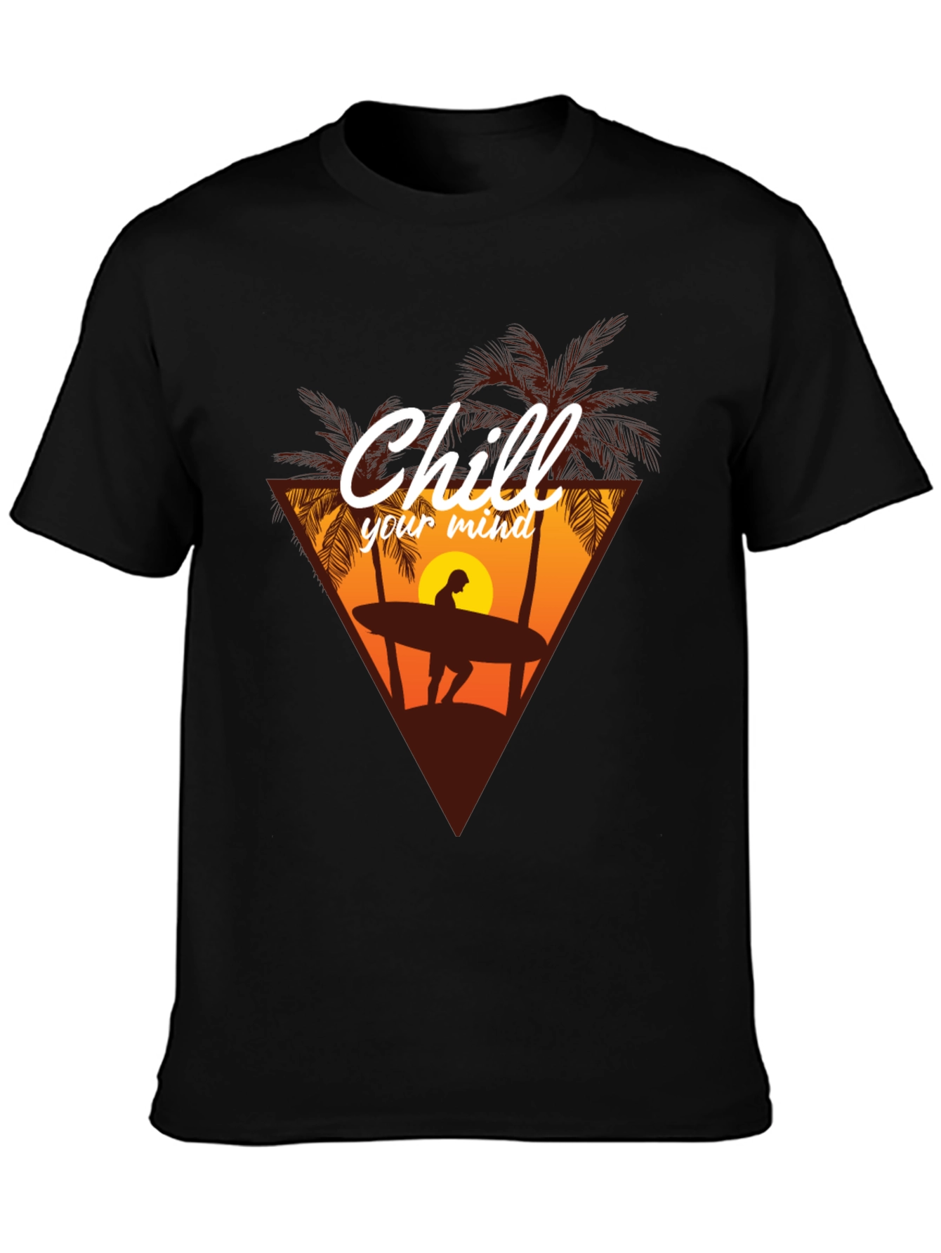 Chill Your Mind T-Shirt - Surfer Graphic Tee
