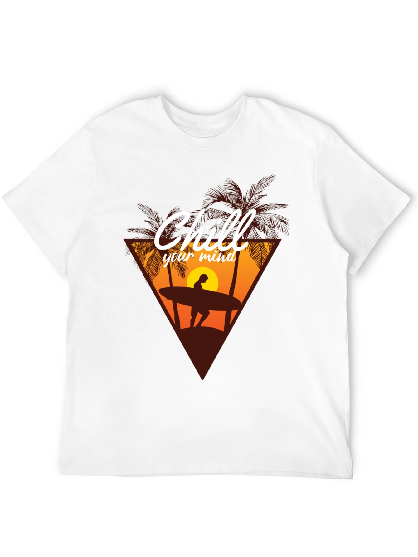 Chill Your Mind T-Shirt - Surfer Graphic Tee