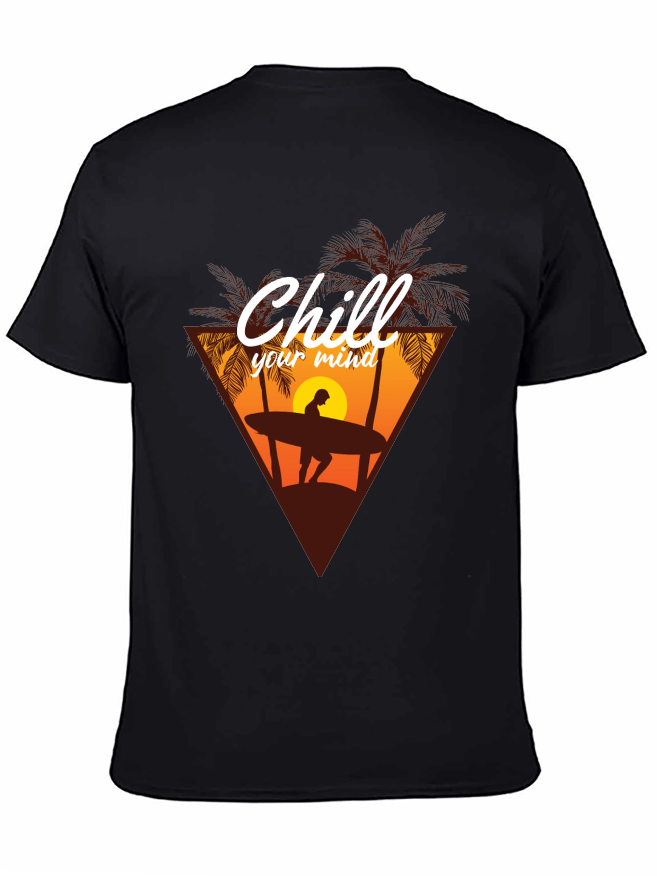 Chill Your Mind T-Shirt - Surfer Graphic Tee