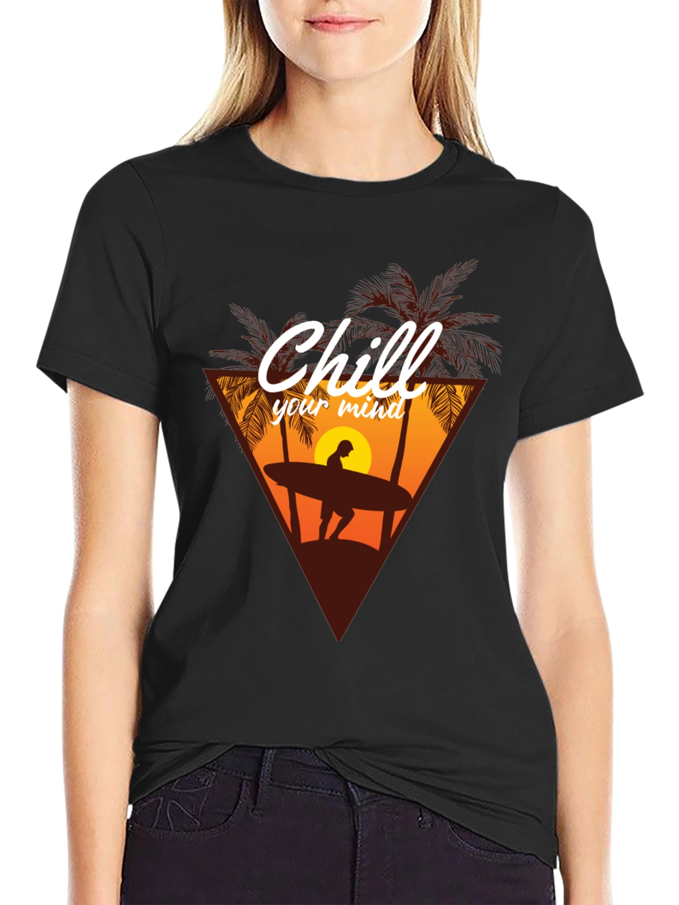 Chill Your Mind T-Shirt - Surfer Graphic Tee