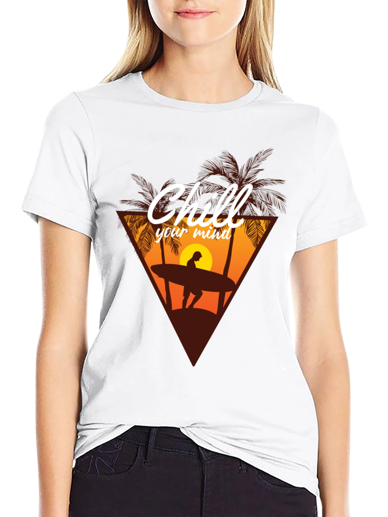 Chill Your Mind T-Shirt - Surfer Graphic Tee