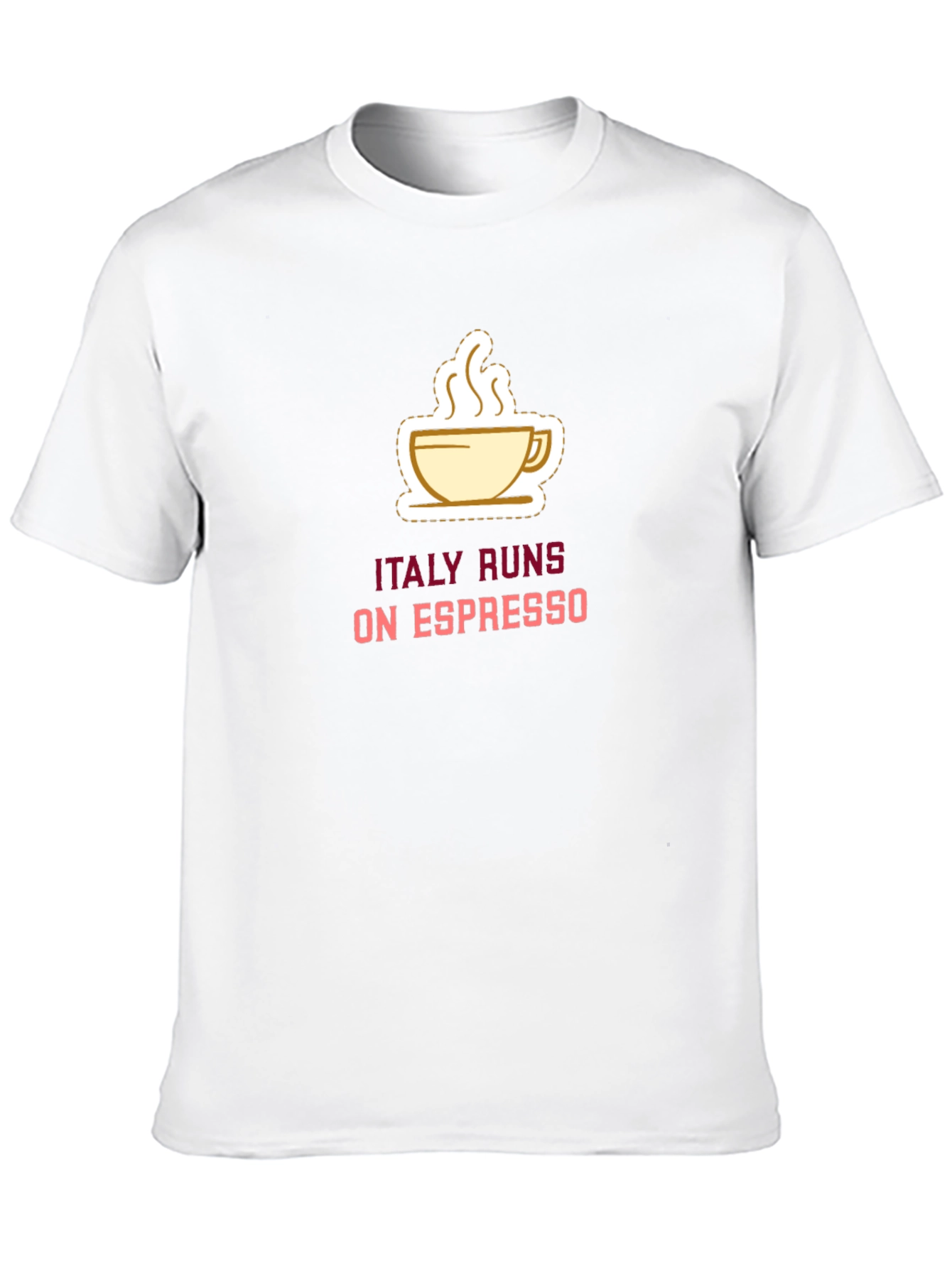 Italy Runs on Espresso T-Shirt - Black