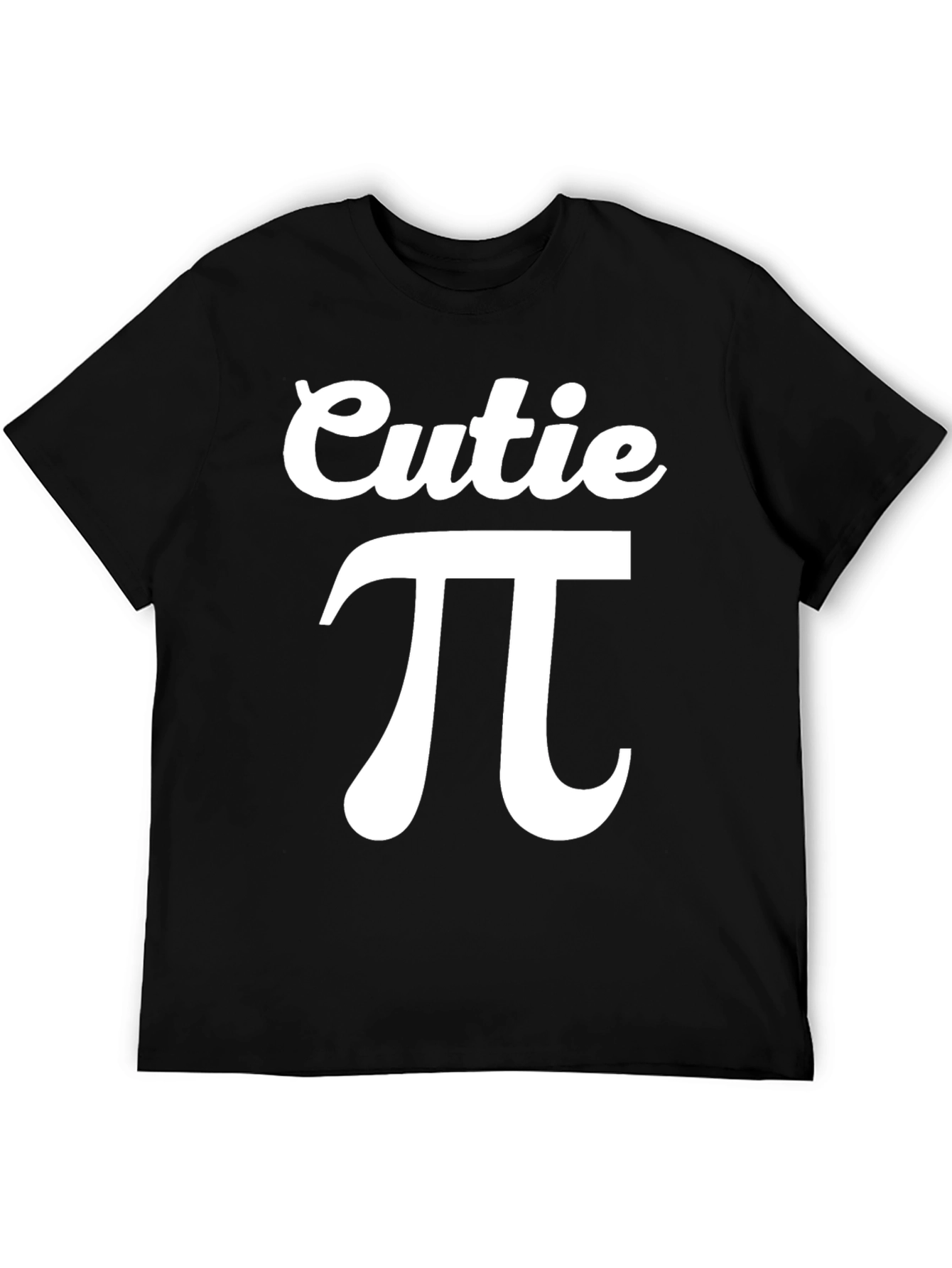 Cutie Pi Graphic T-Shirt - Black Cotton Tee