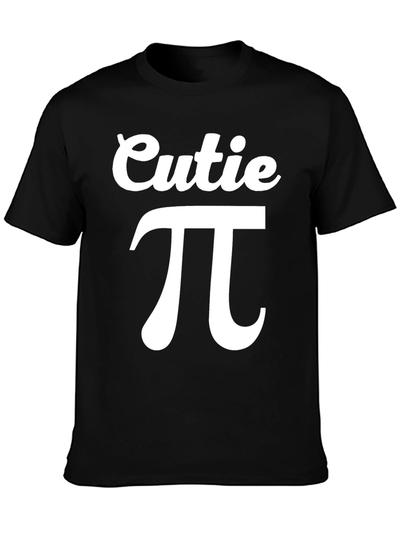 Cutie Pi Graphic T-Shirt - Black Cotton Tee