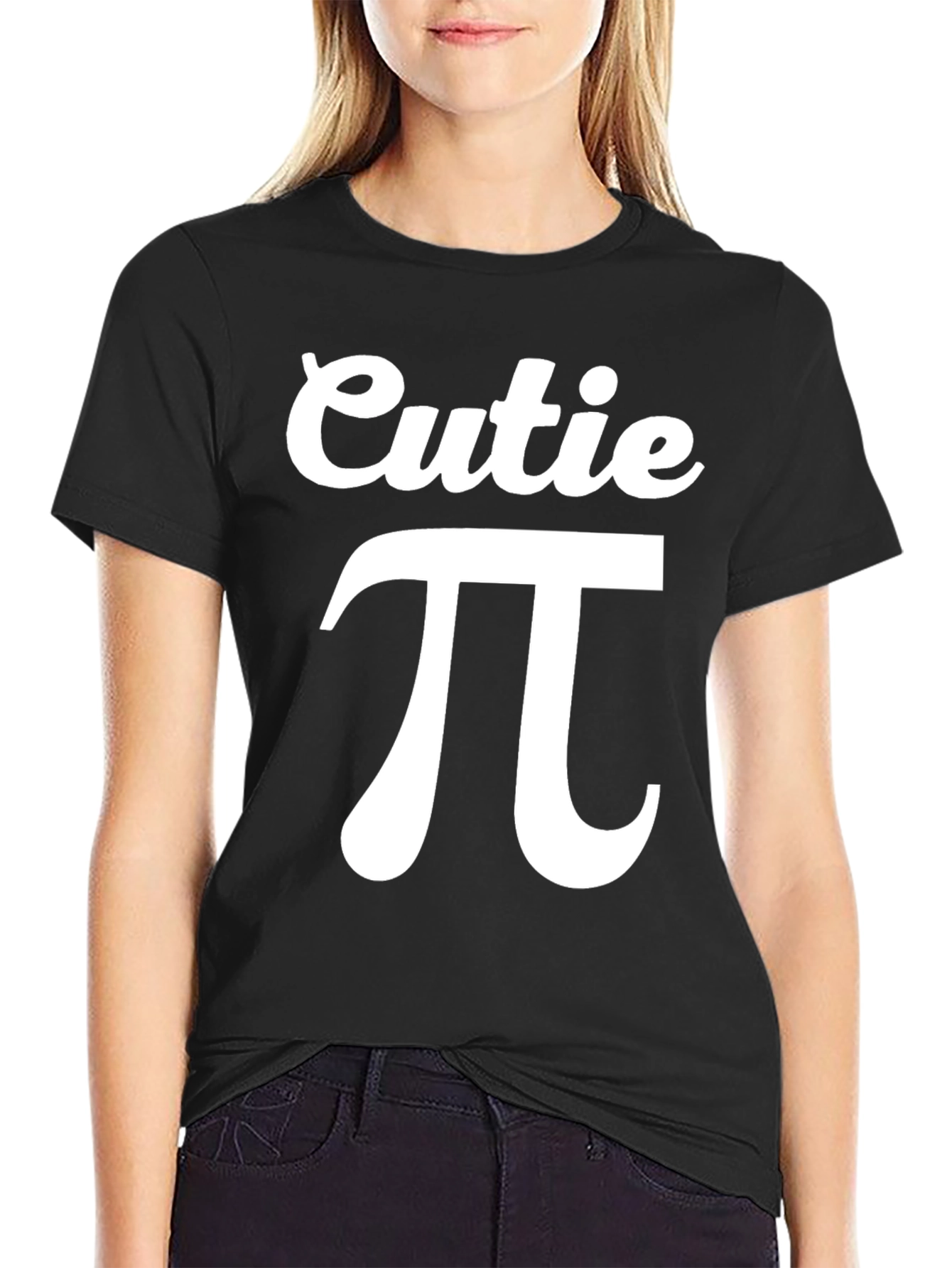 Cutie Pi Graphic T-Shirt - Black Cotton Tee
