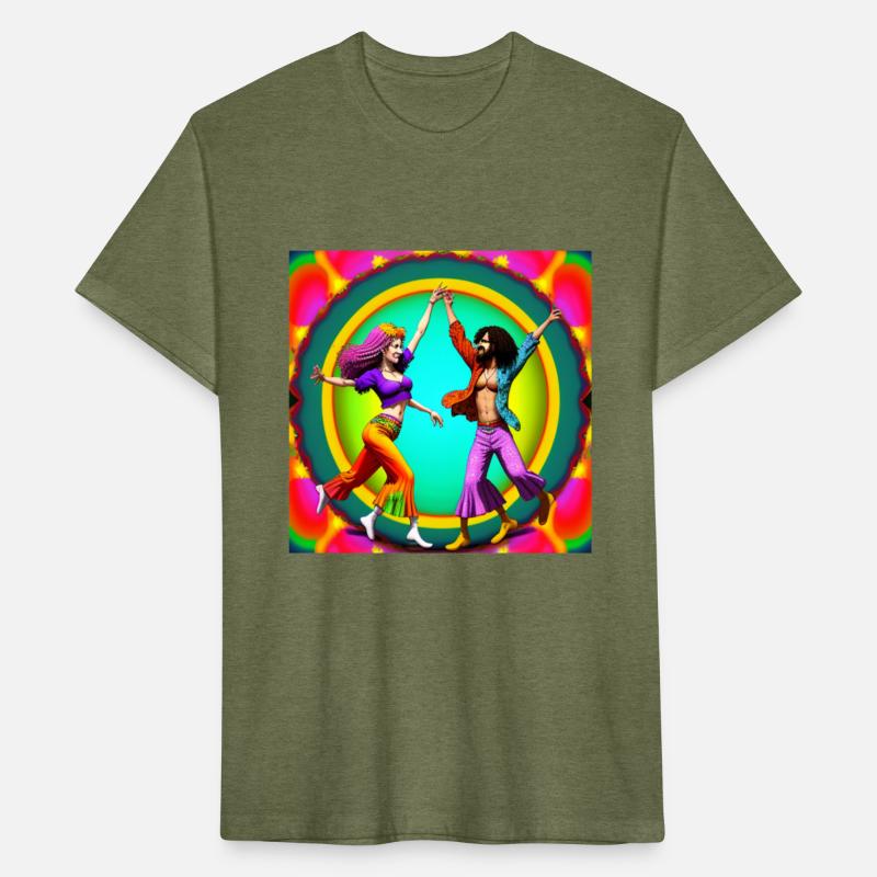 Groovy Hippies Dancing