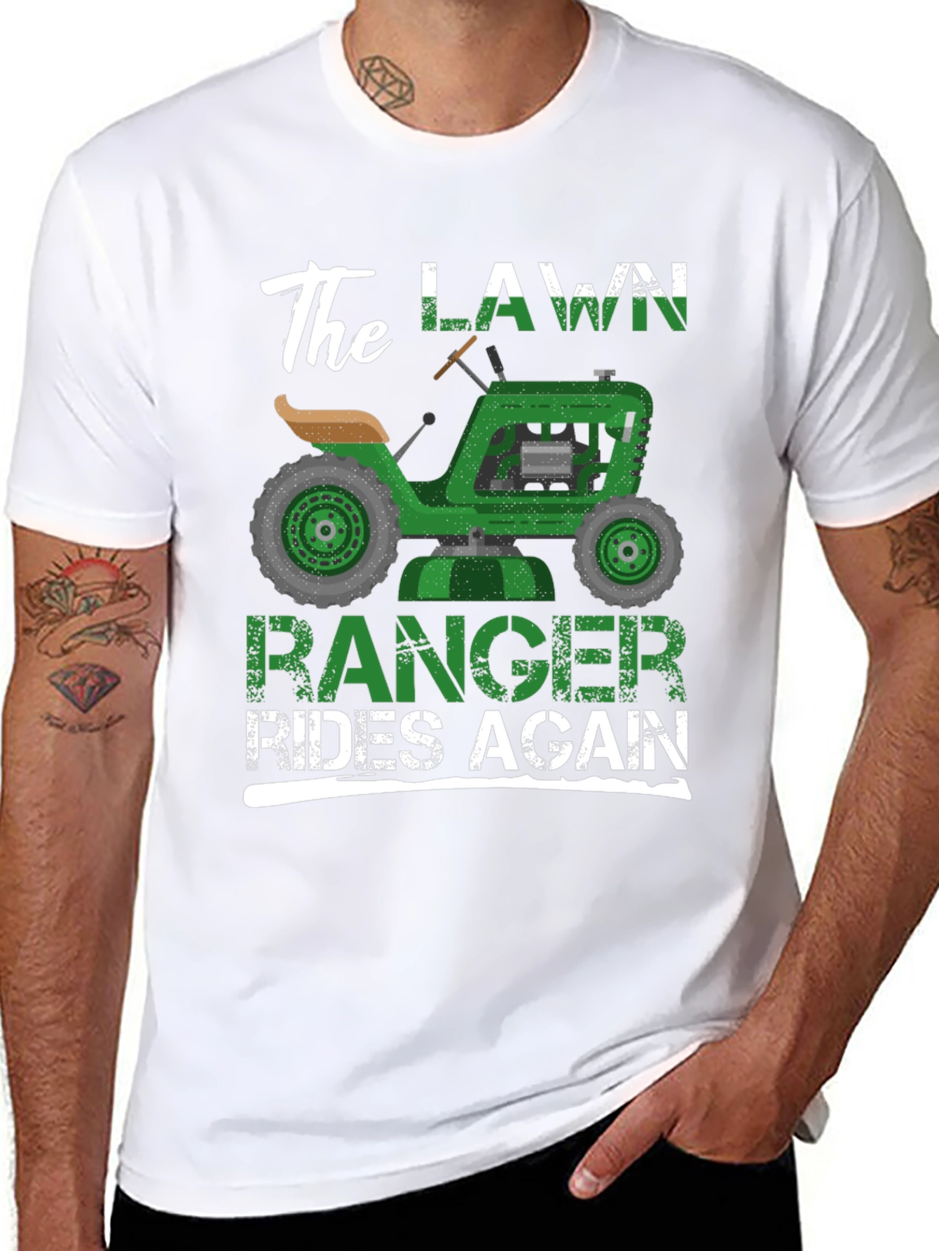 The Lawn Ranger Rides Again - Funny T-Shirt