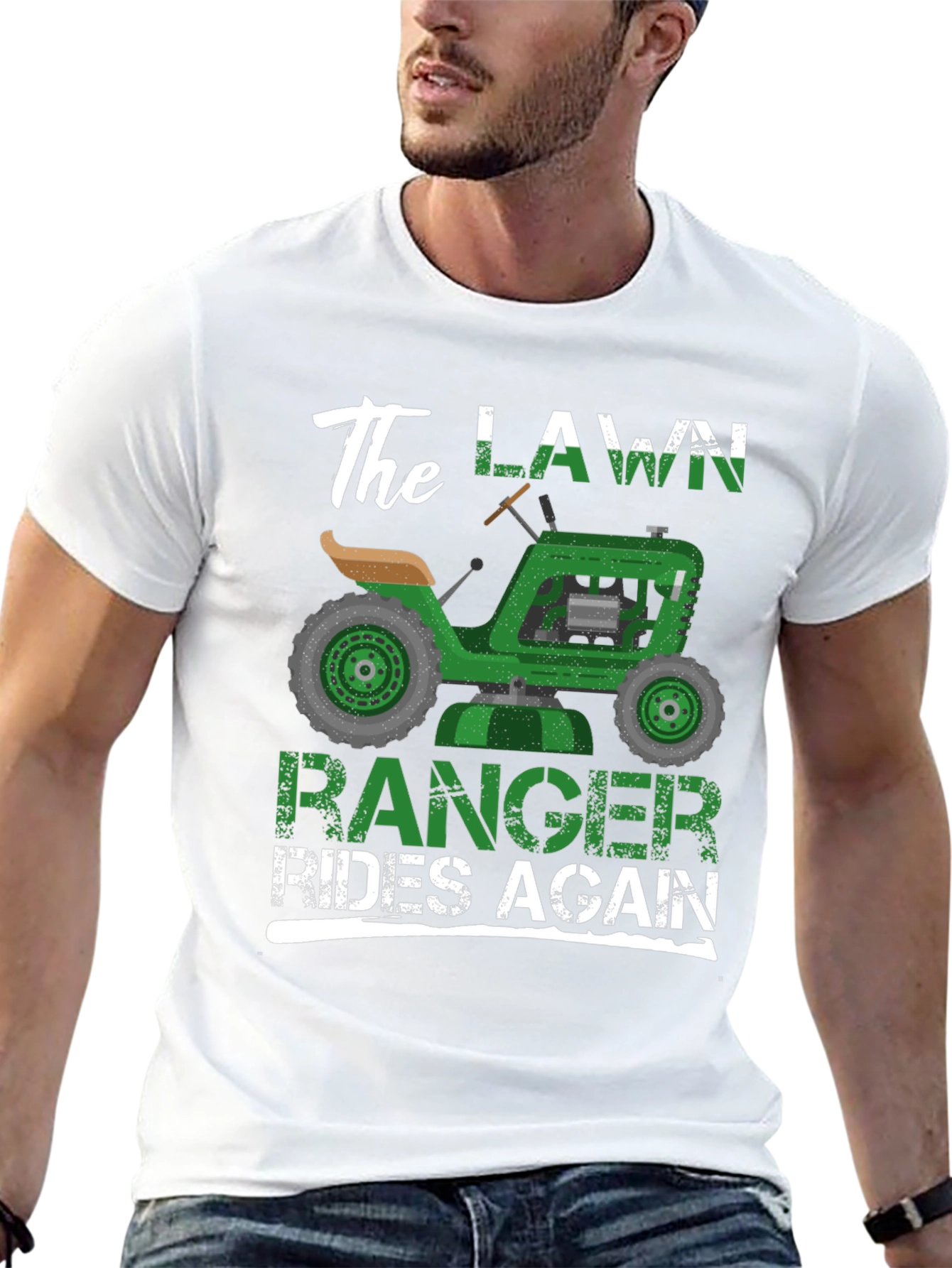 The Lawn Ranger Rides Again - Funny T-Shirt