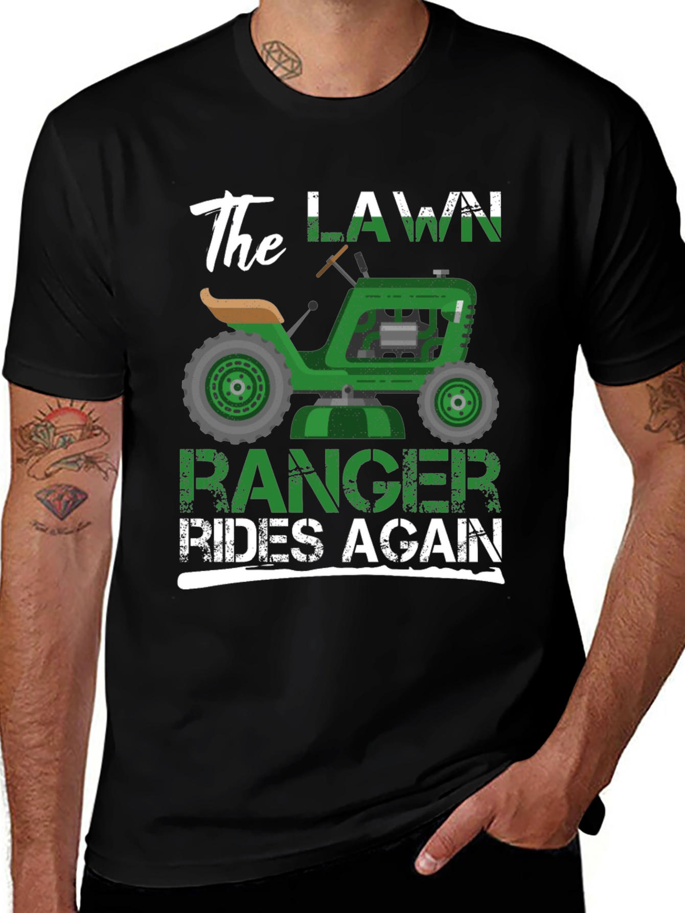 The Lawn Ranger Rides Again - Funny T-Shirt