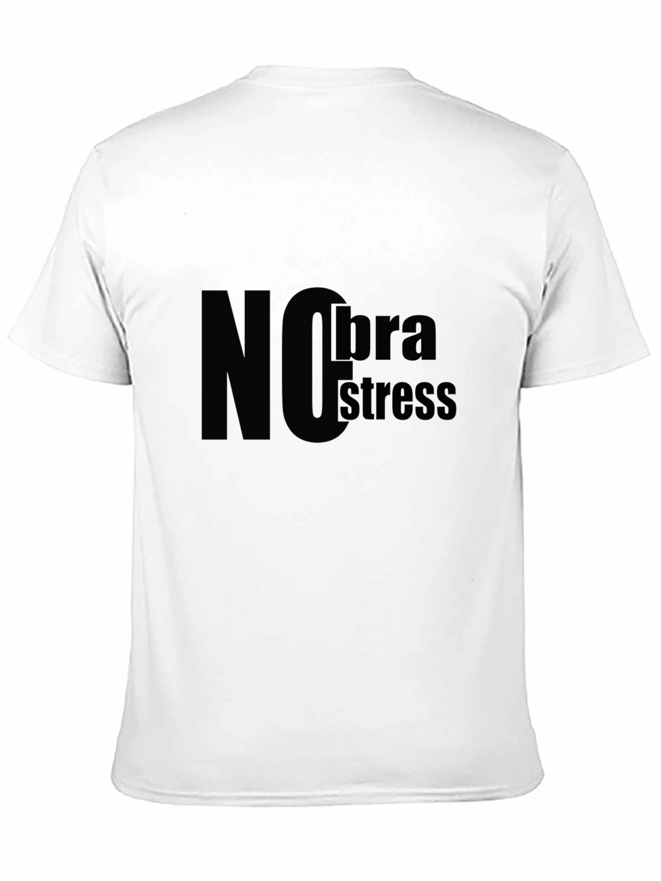 No Bra No Stress T-Shirt - Black