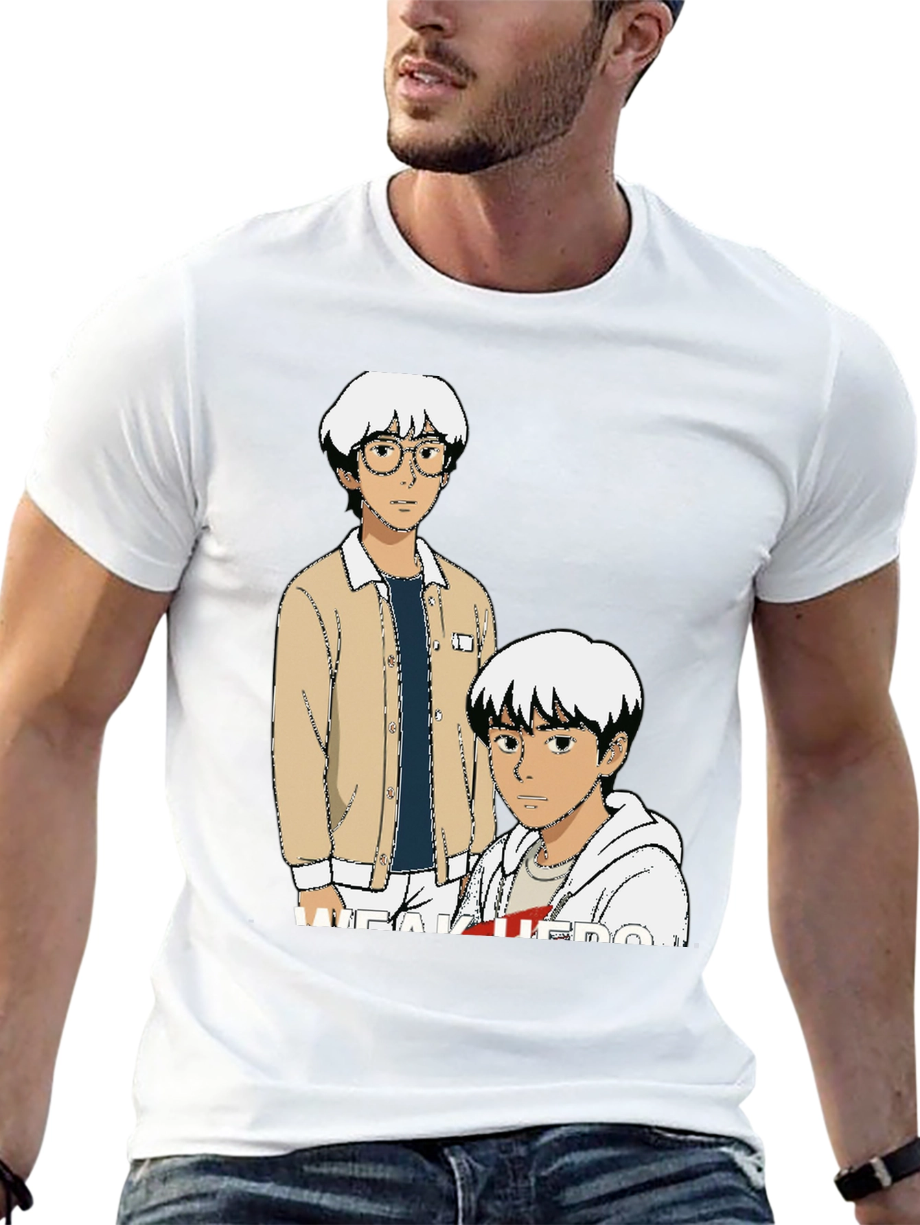 Anime Graphic Tee - Black Cotton T-Shirt