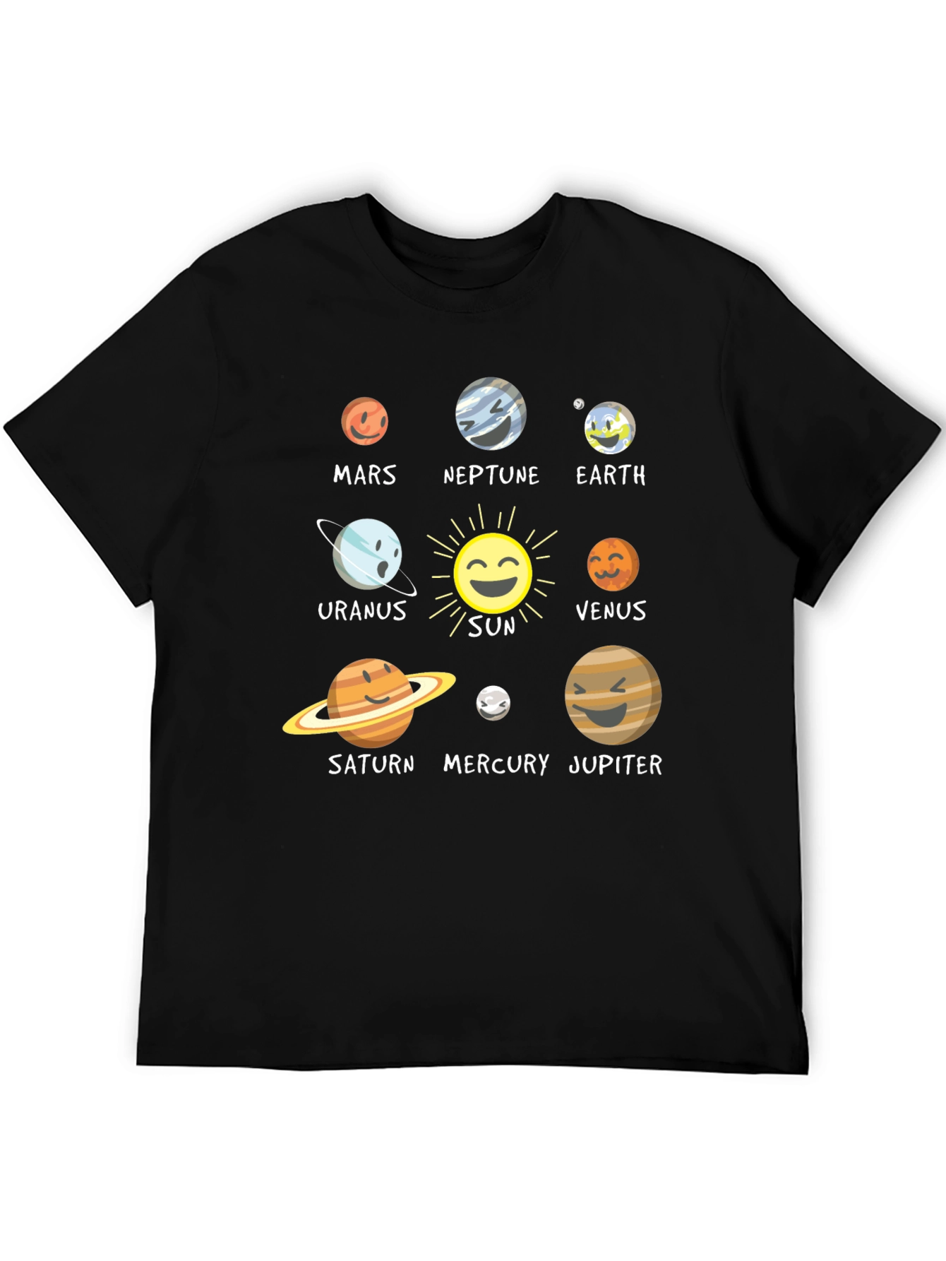 Solar System Planet Graphic T-Shirt